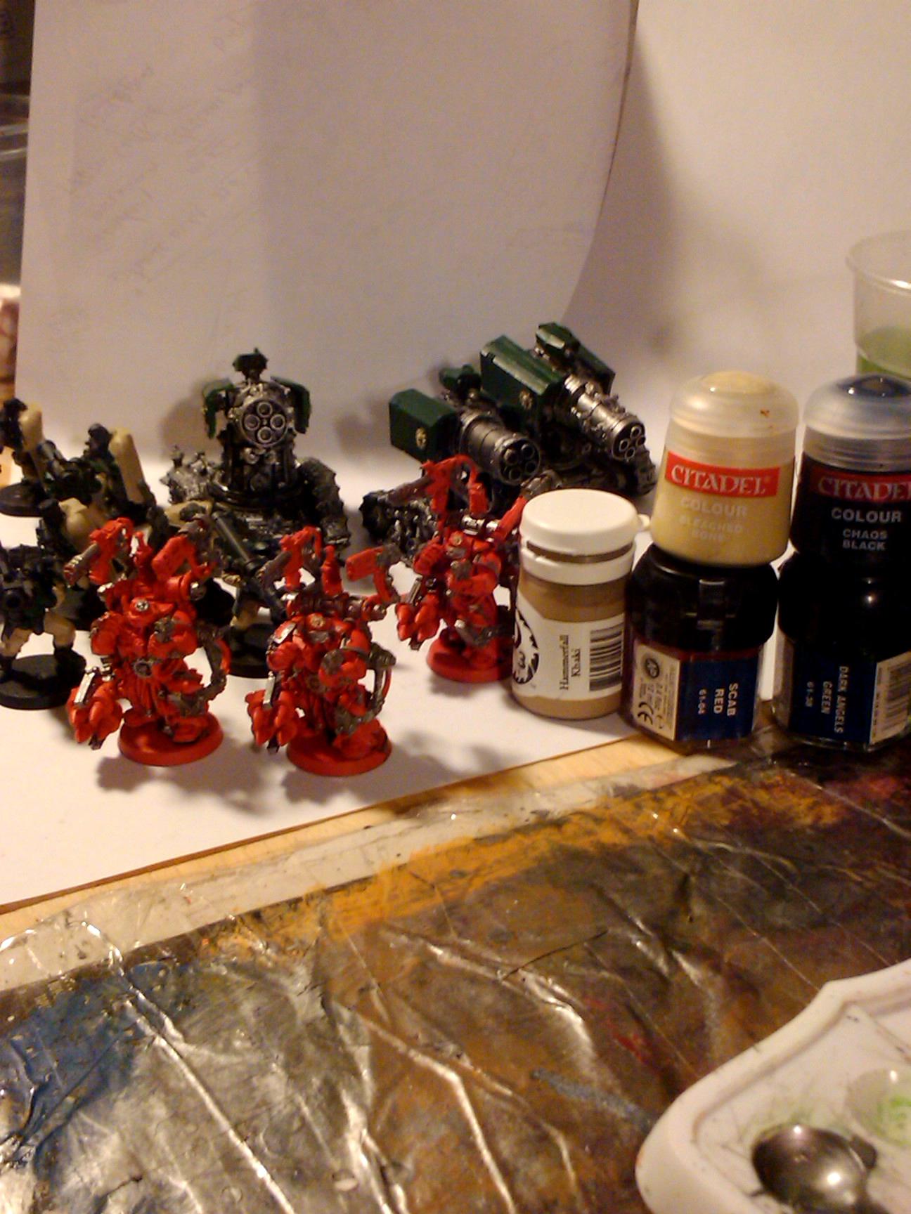Commission, Dark Angels, Games Workshop, Painting, Scouts, Space Marines, Techmarine, Thunderfire, Warhammer 40,000