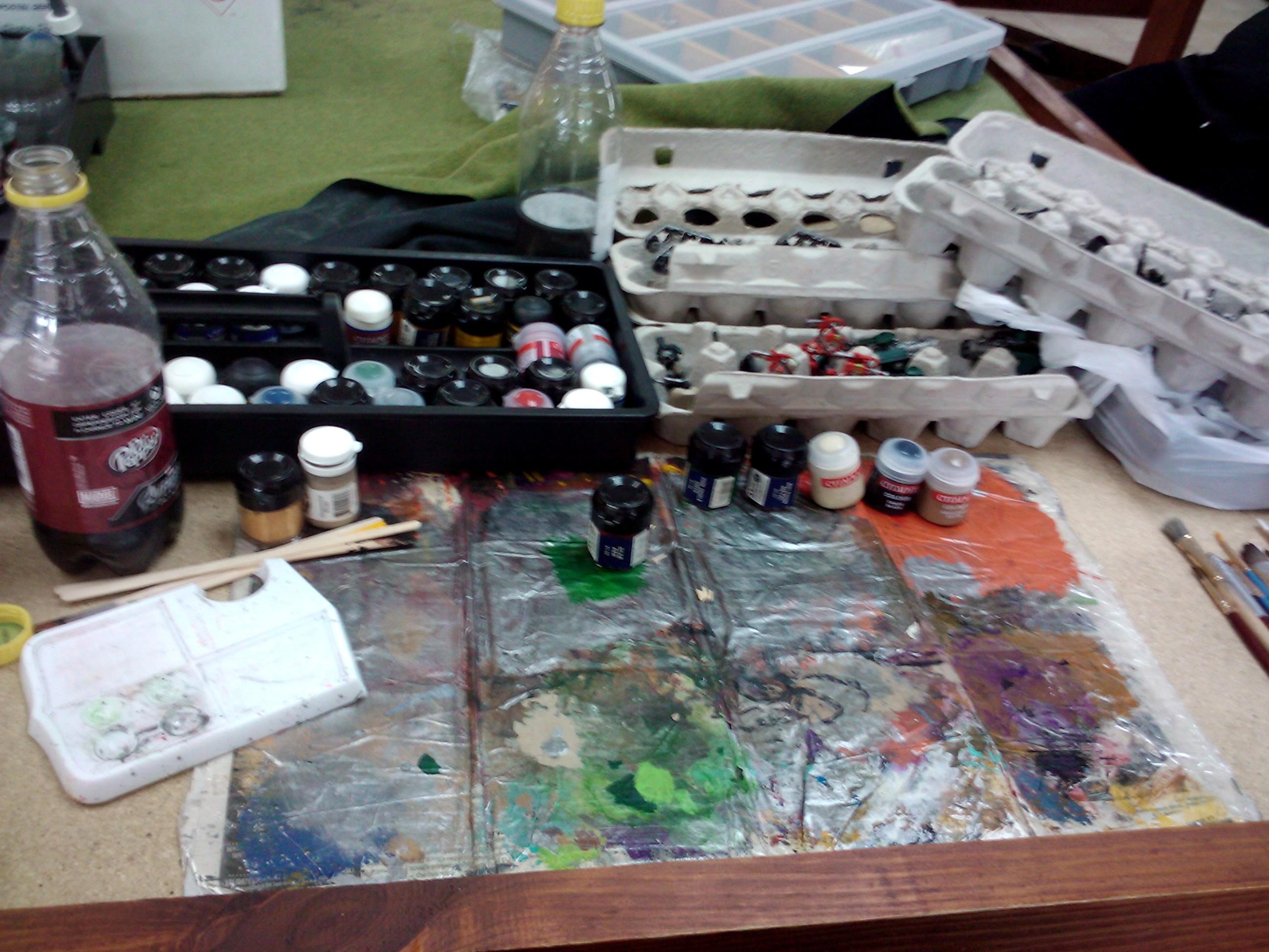 Commission, Dark Angels, Games Workshop, Painting, Scouts, Space Marines, Techmarine, Thunderfire, Warhammer 40,000
