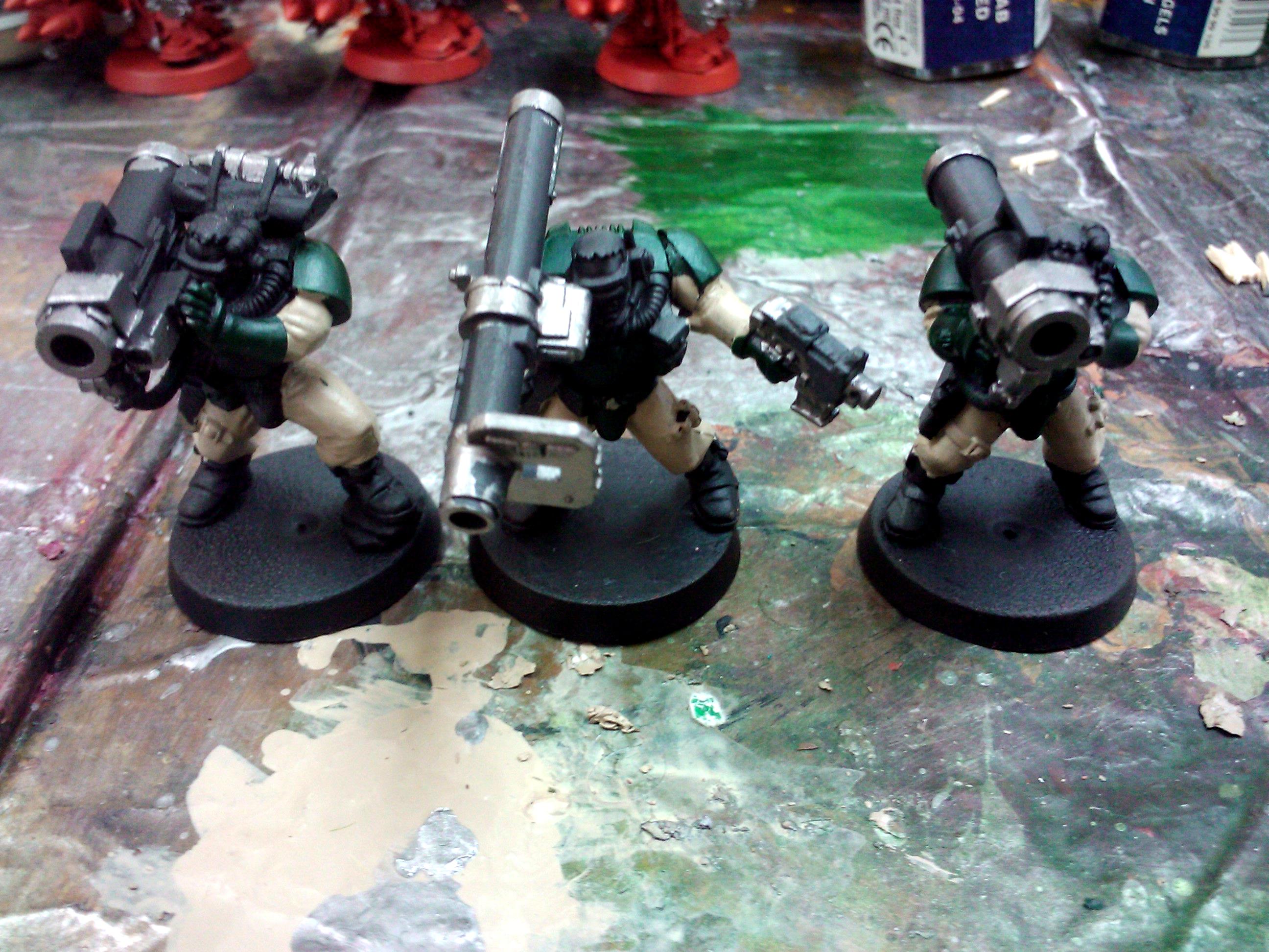 Commission, Dark Angels, Games Workshop, Painting, Scouts, Space Marines, Techmarine, Thunderfire, Warhammer 40,000