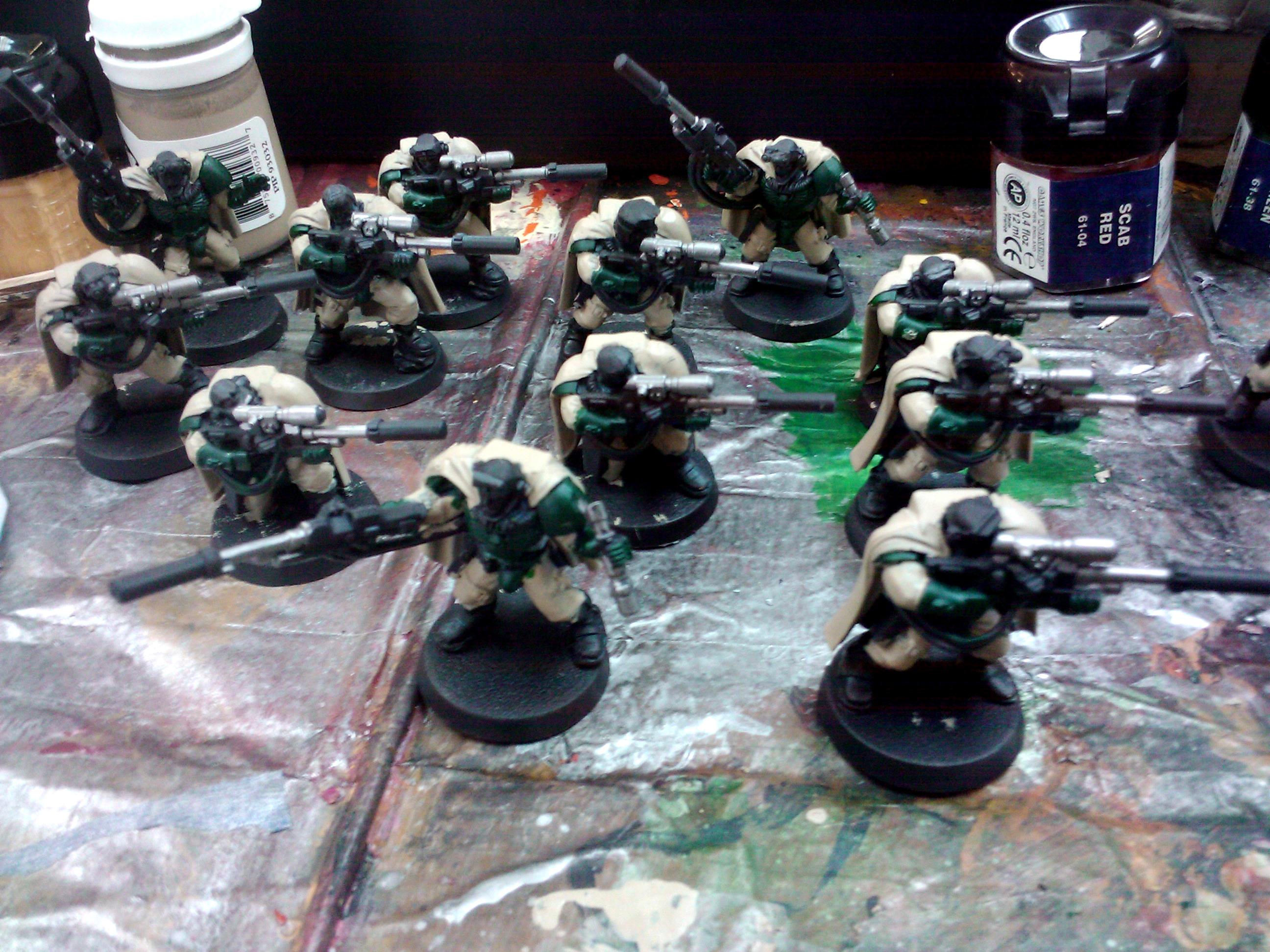 Commission, Dark Angels, Games Workshop, Painting, Scouts, Space Marines, Techmarine, Thunderfire, Warhammer 40,000