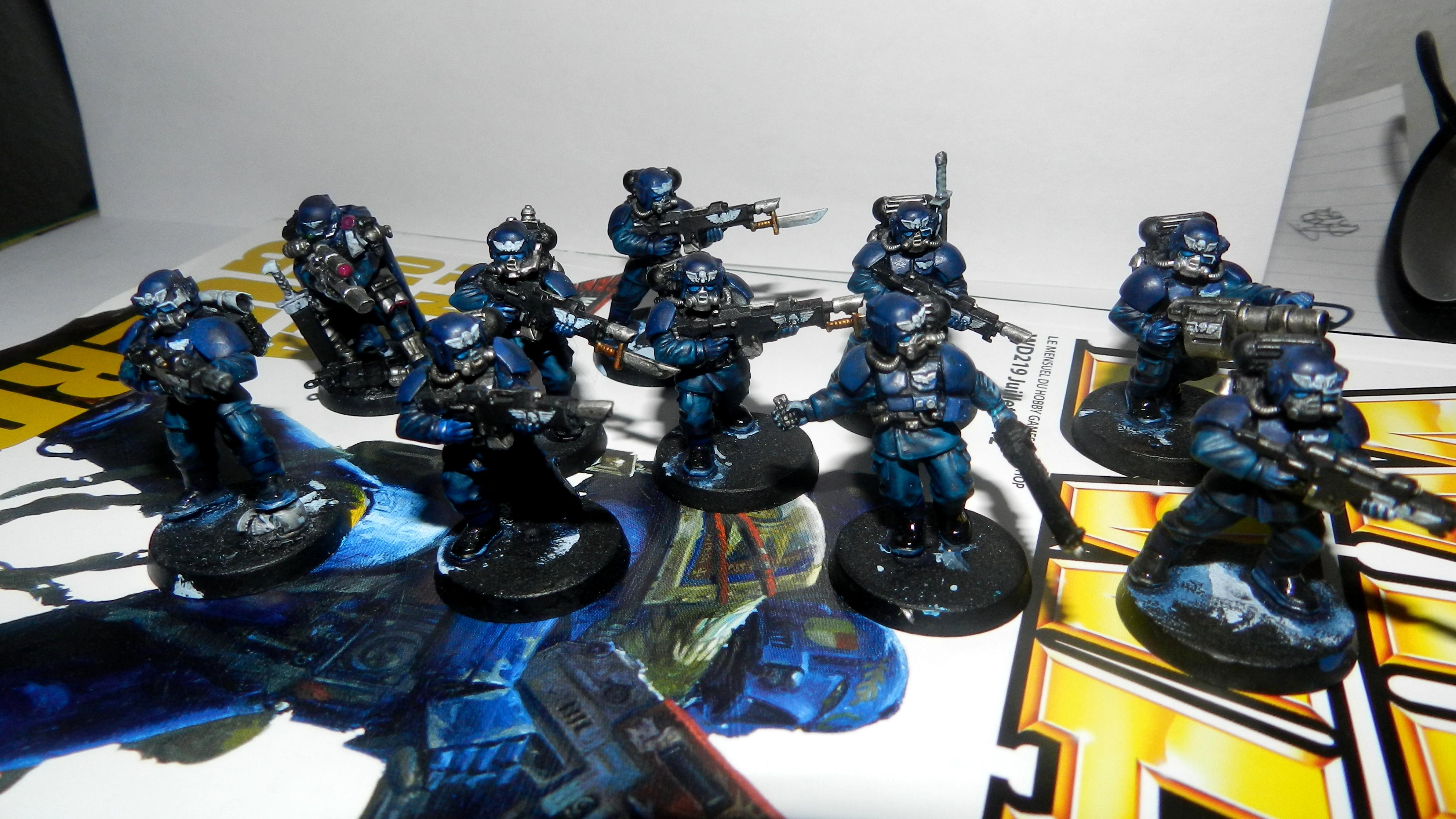 Adeptus Arbites, Cadians, Conversion, Forge World, Gears Of War, Grenadier, Guardsmen, Imperial Guard, Urban, Veteran, Warhammer 40,000, Work In Progress