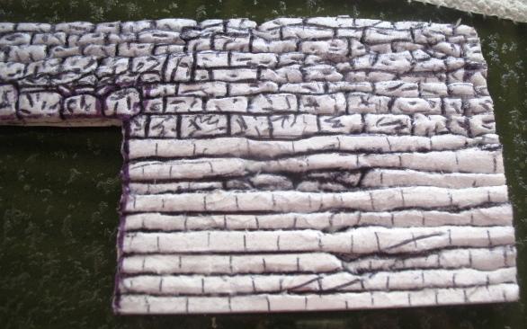 Carved up some stones out of foam board