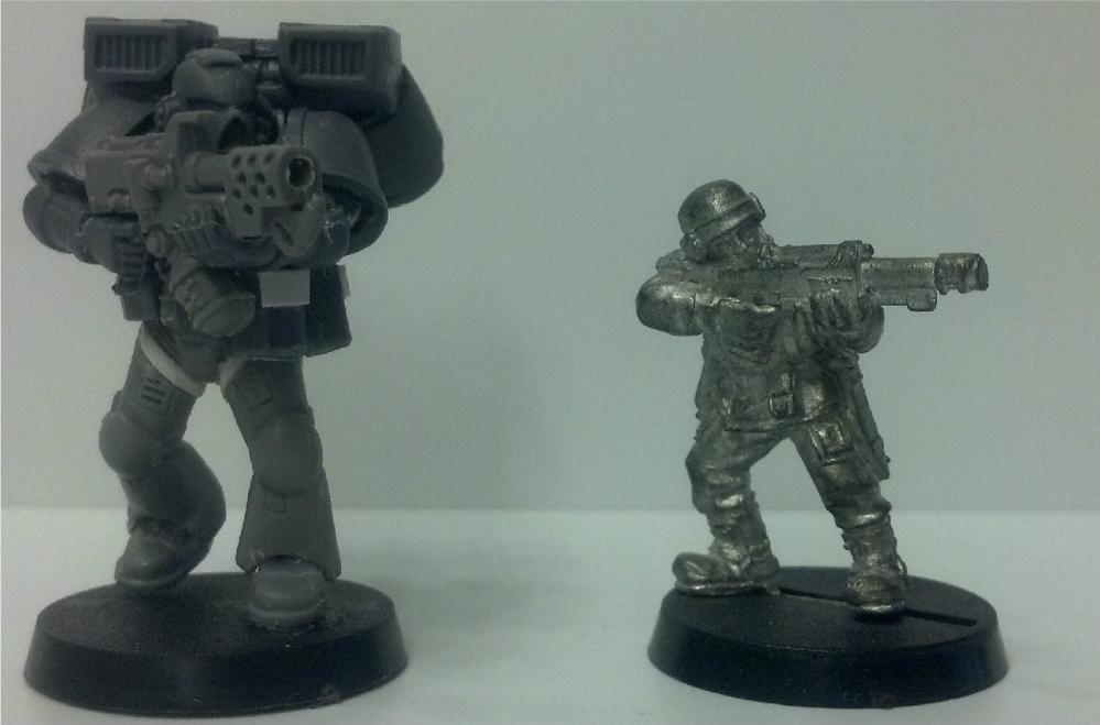 Space Marines, Tall Scale, True Scale