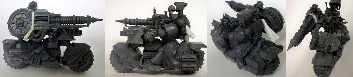 Death Spectres MotF Master of the forge on bike with conversion beamer wip