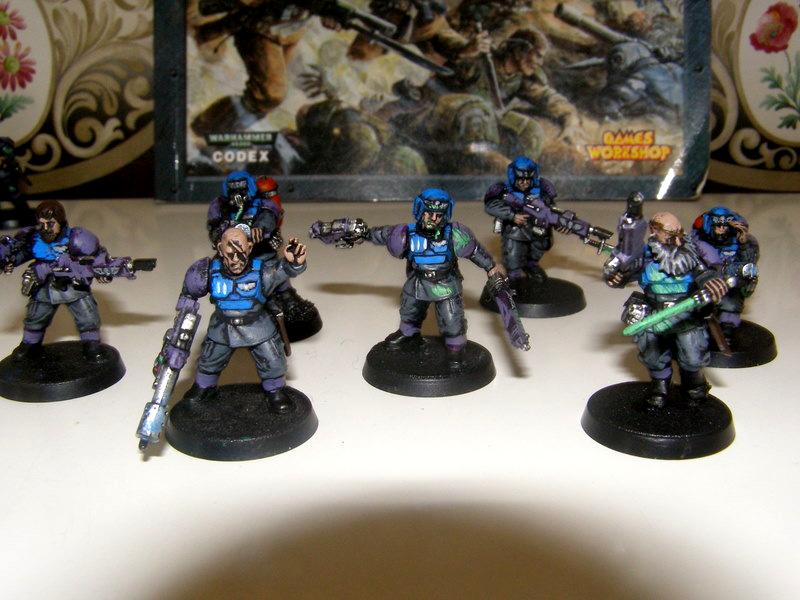 Cadians, Flamer, Guardsmen, Imperial Guard, Lasgun, Veteran, Warhammer 40,000