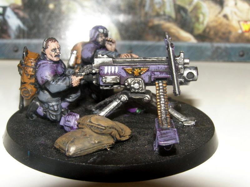 Cadians, Guardsmen, Heavy Bolter, Heavy Weapon Team, Imperial Guard, Warhammer 40,000