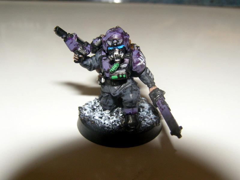 Cadians, Chainsword, Guardsmen, Imperial Guard, Laspistol, Veteran, Warhammer 40,000