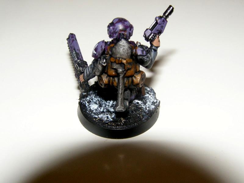 Cadians, Chainsword, Guardsmen, Imperial Guard, Laspistol, Veteran, Warhammer 40,000