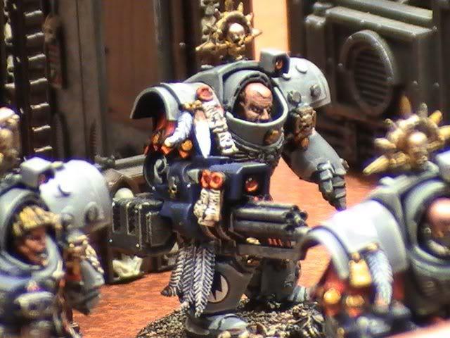 Assault Cannon, Conversion, Deathwing, Space Marines, Space Sharks, Terminator Armor