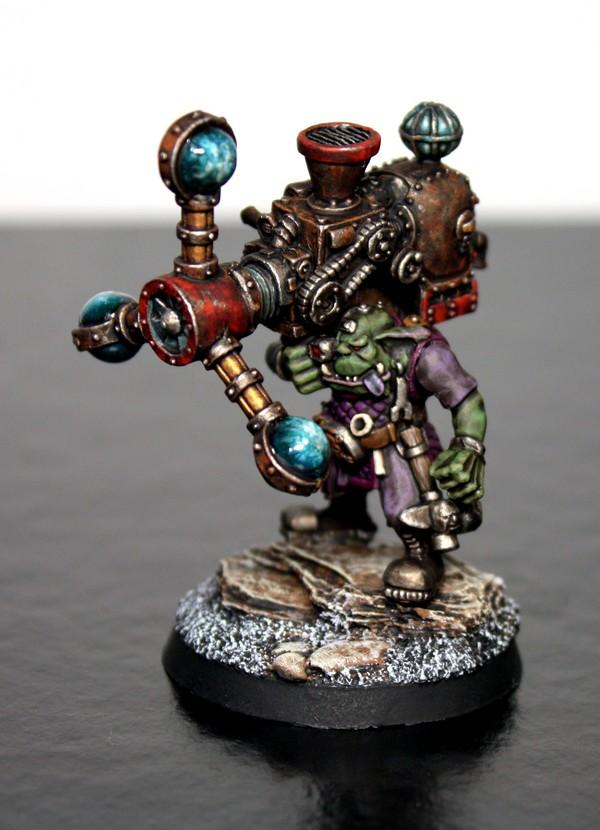 Big, Big Mek, Mekboy, Orks, Purple, Sag, Shokk Attack Gun