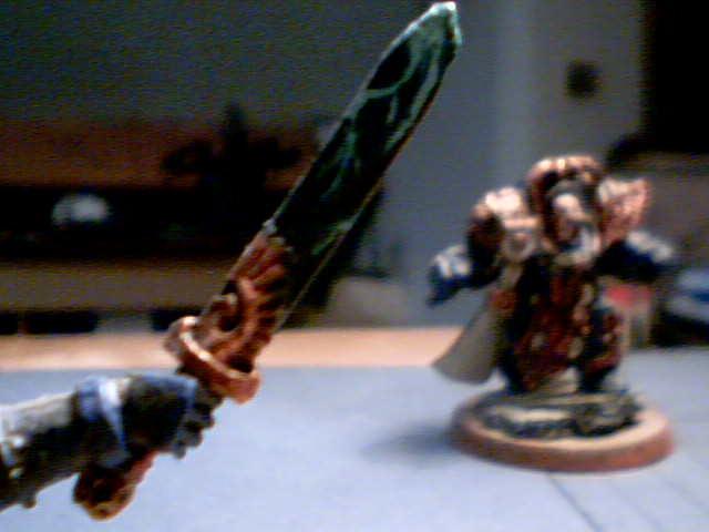 Power sword close up