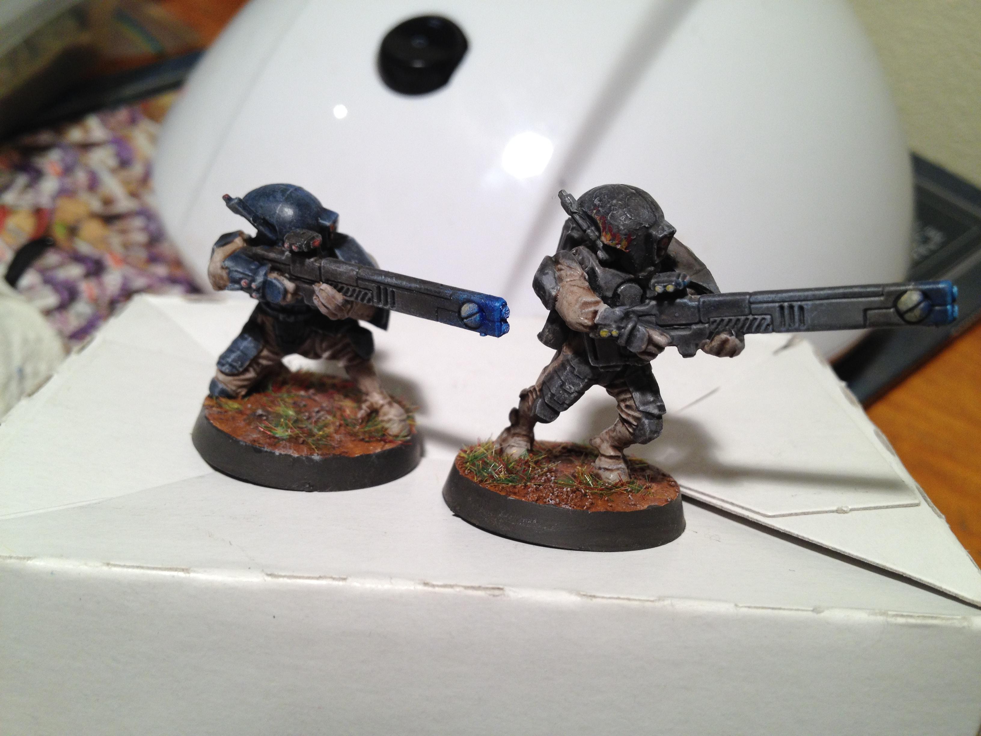 Blob, Fire, Object Source Lighting, Pulse Rifle, Tau, Warriors
