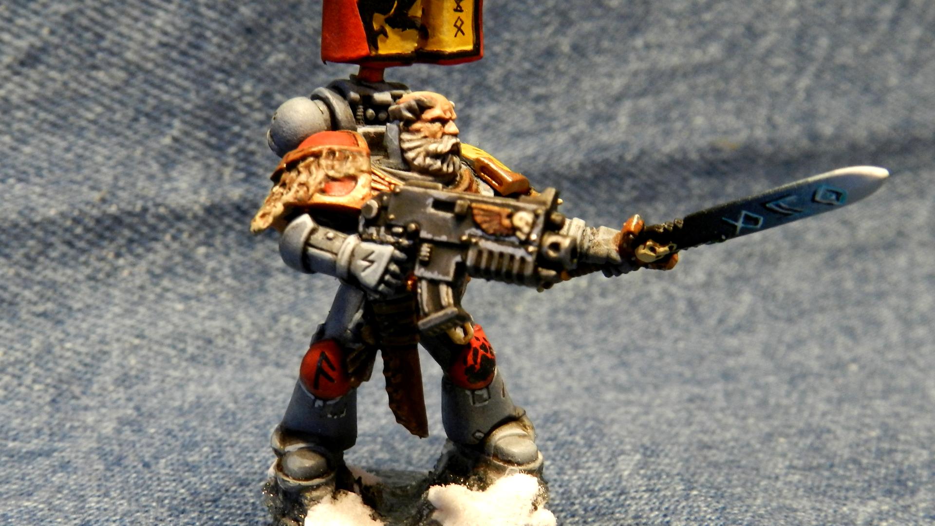 Grey Hunter, Motw, Snow, Space Wolves, Warhammer 40,000, Wolf Guard, Wulfen