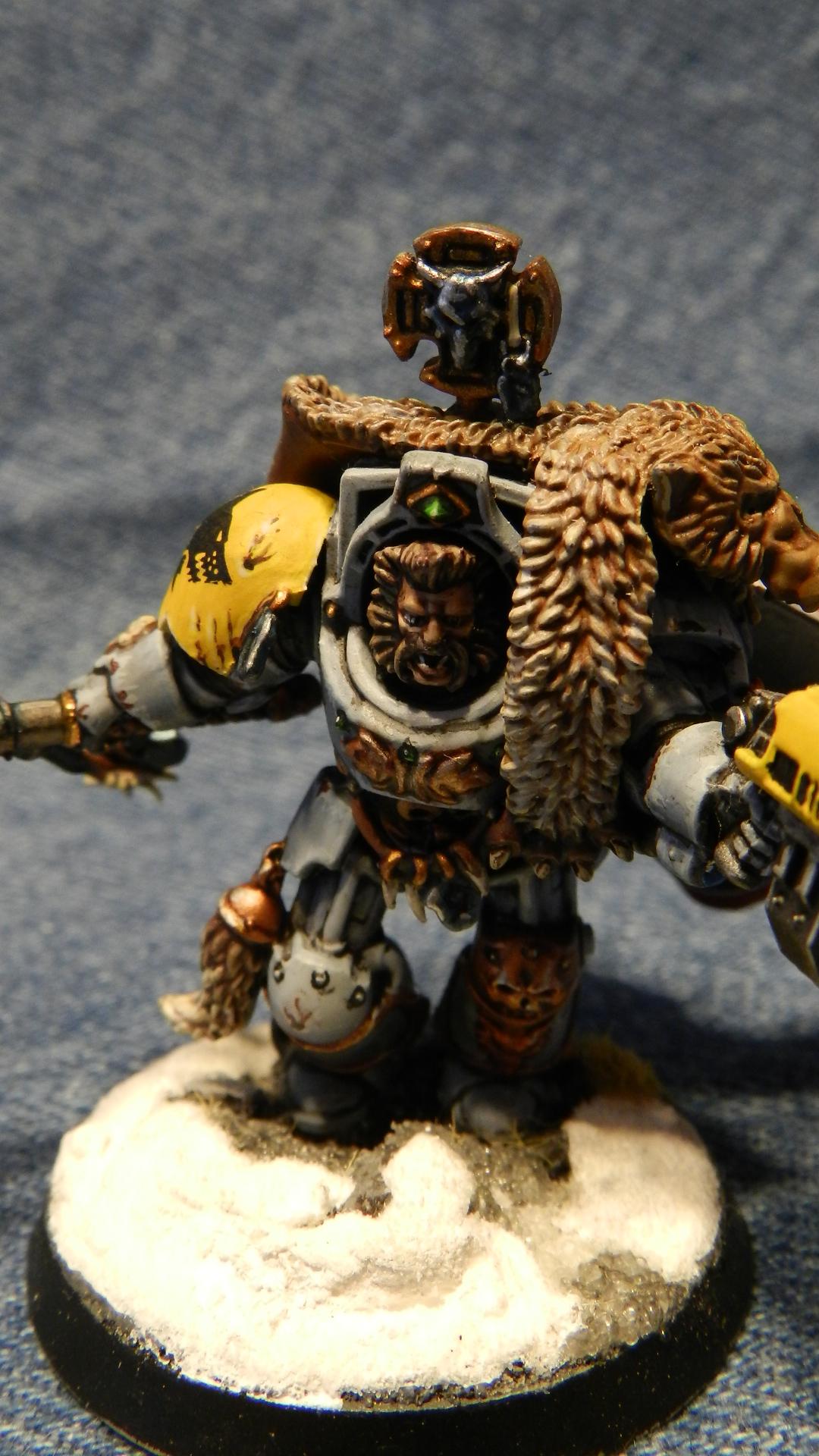 Snow, Space Wolves, Terminator Armor, Warhammer 40,000, Wolf Claws, Wolf Guard