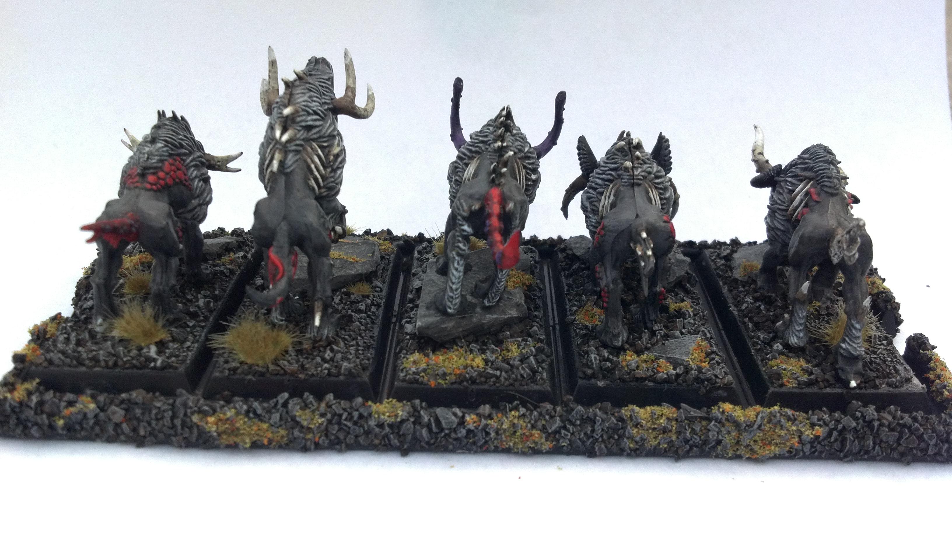 Back View of Finished Warhounds & Tray