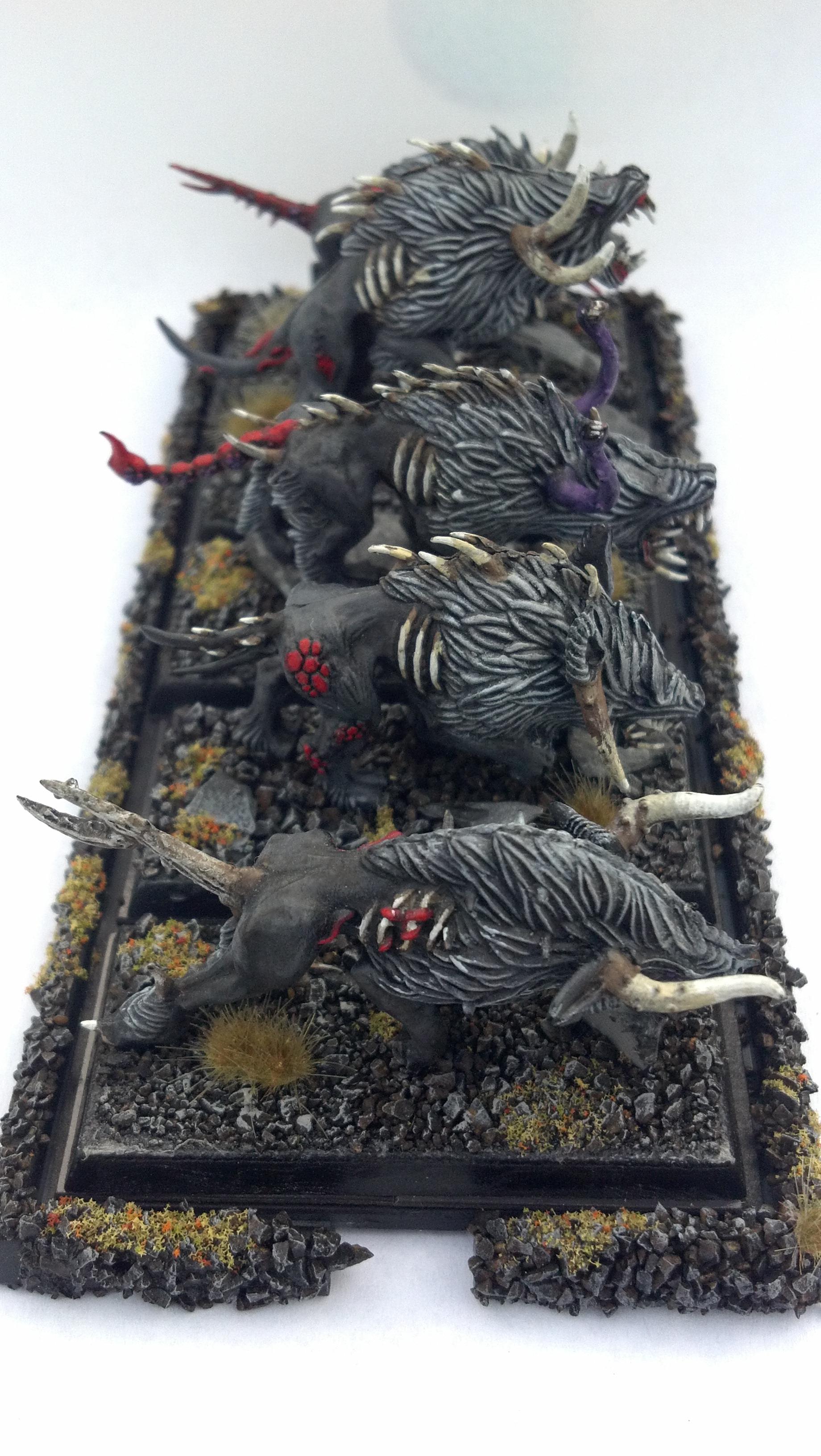 Side View Finished Warhounds & Tray