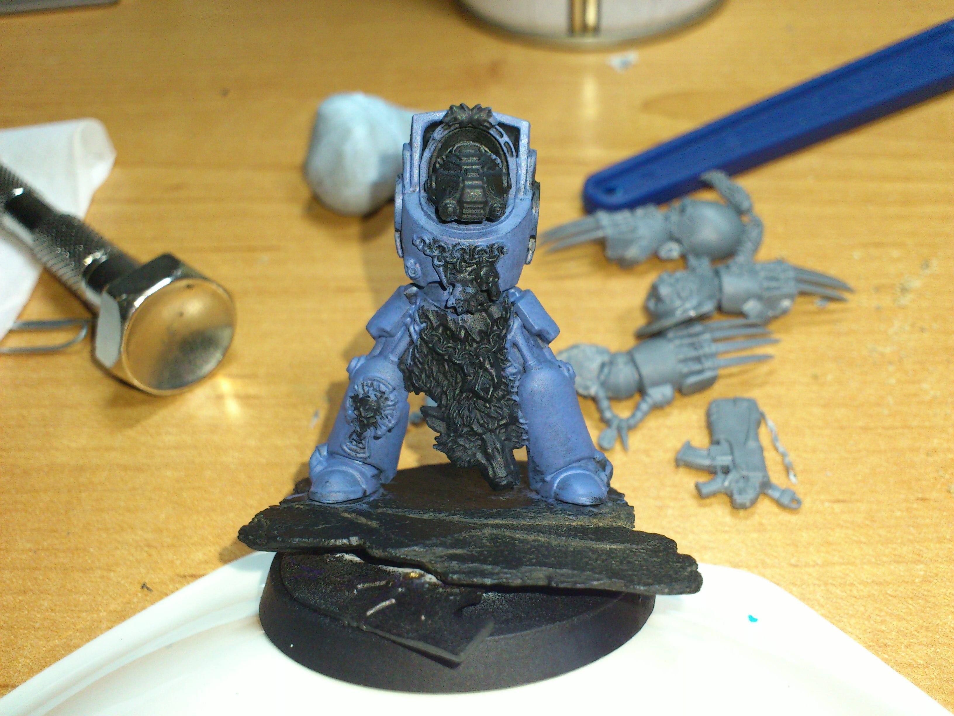 Second stage Wolf Guard. Second coat Russ Gray