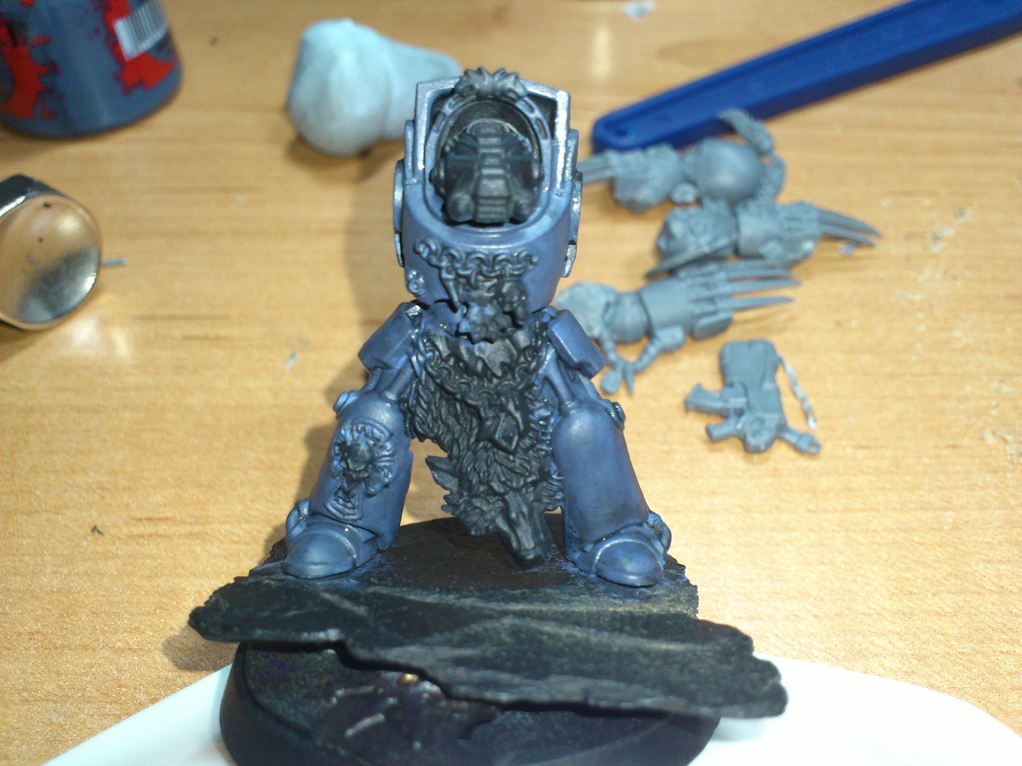 Third stage Wolf Guard. 2 heavy coats of nuln oil