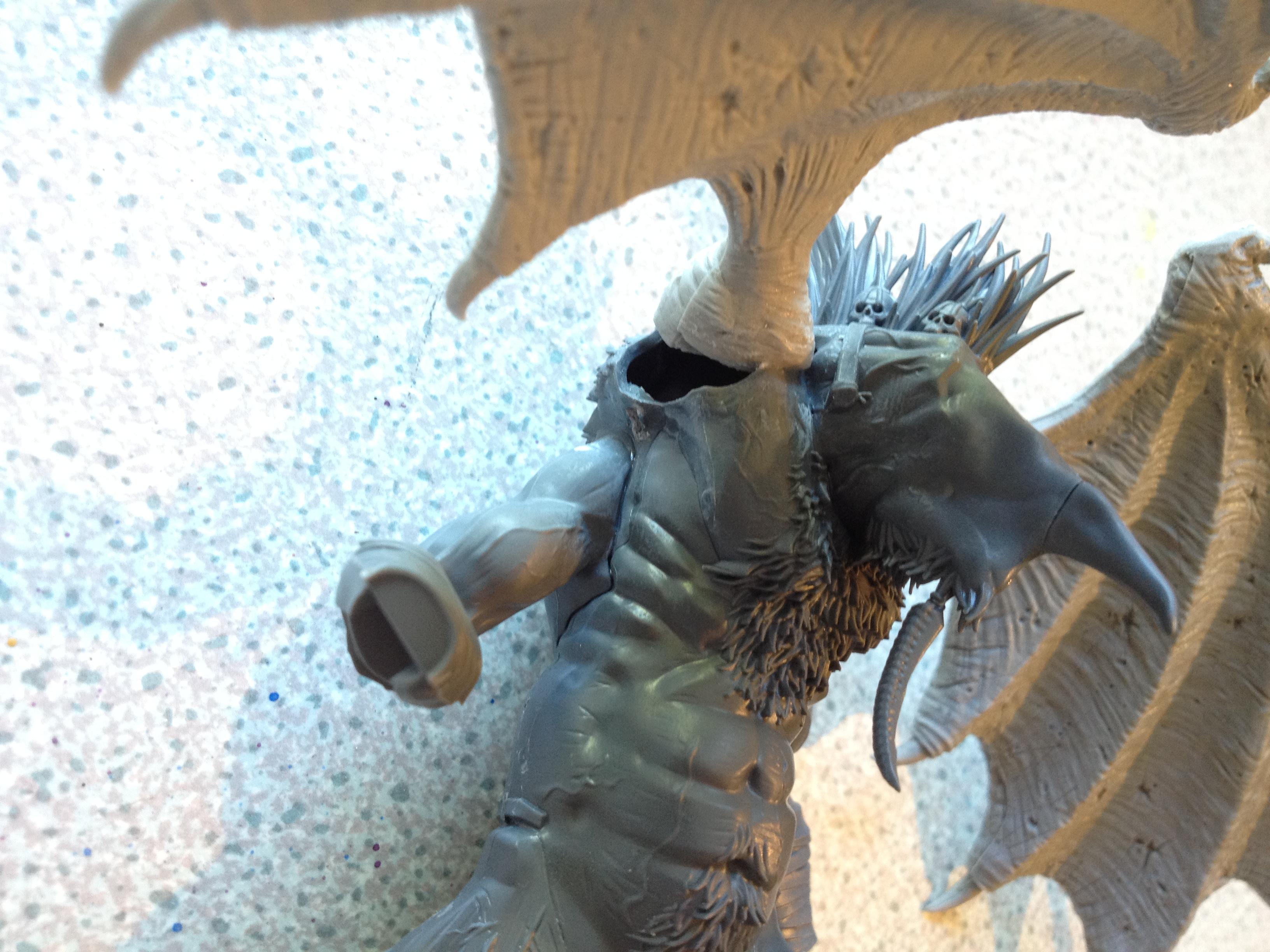 Bloodthirster, Chaos, Conversion, Daemons, Greenstuff, Modeling, Scratch Build, Winged