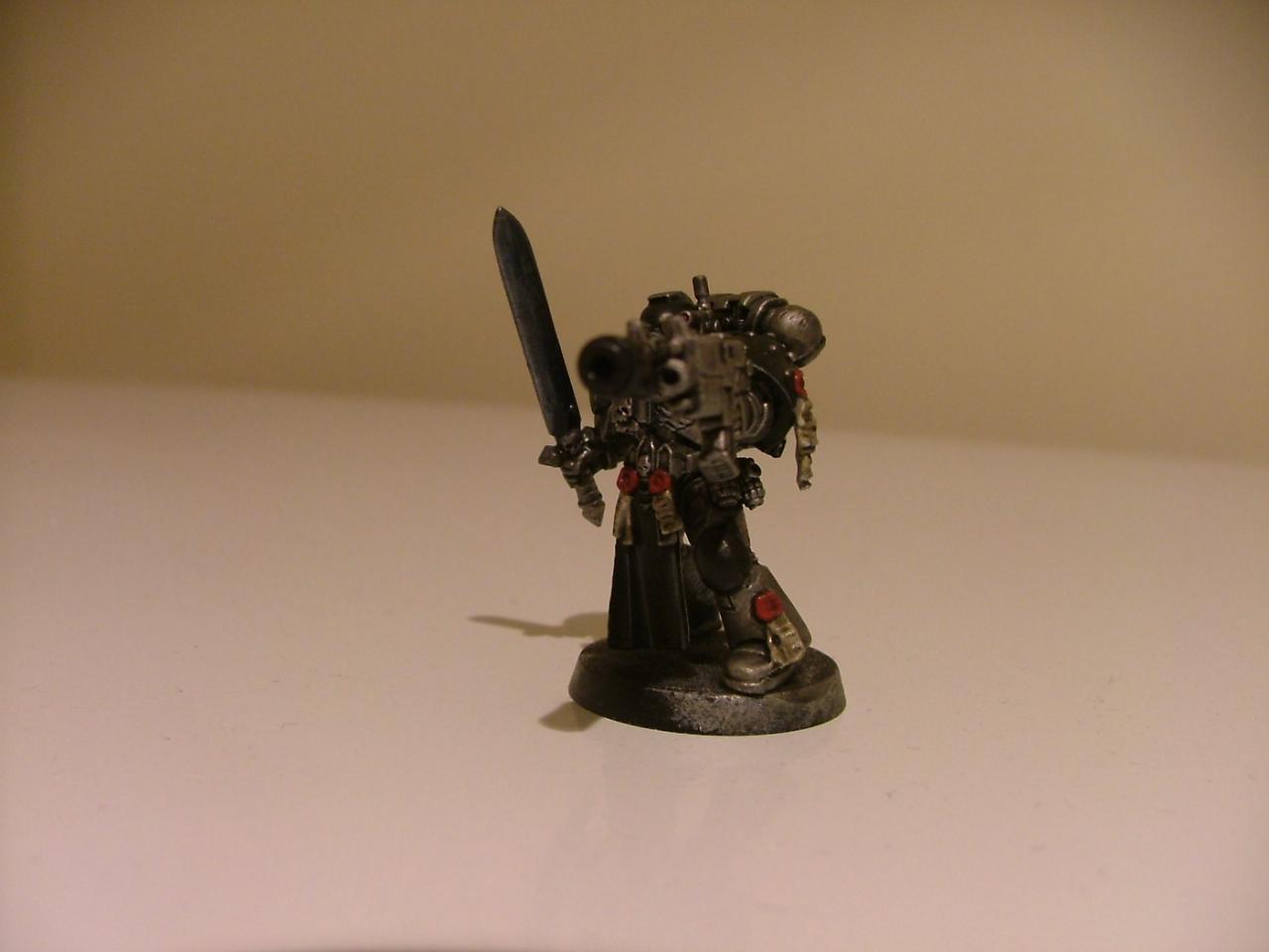 Vet Sgt with power weapon and combi melta