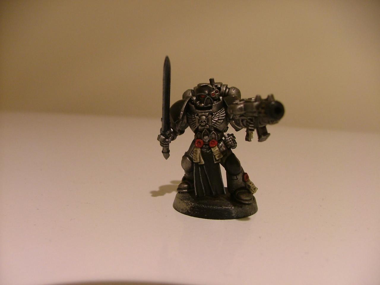 Space Marines, Vet Sgt with power weapon and combi melta