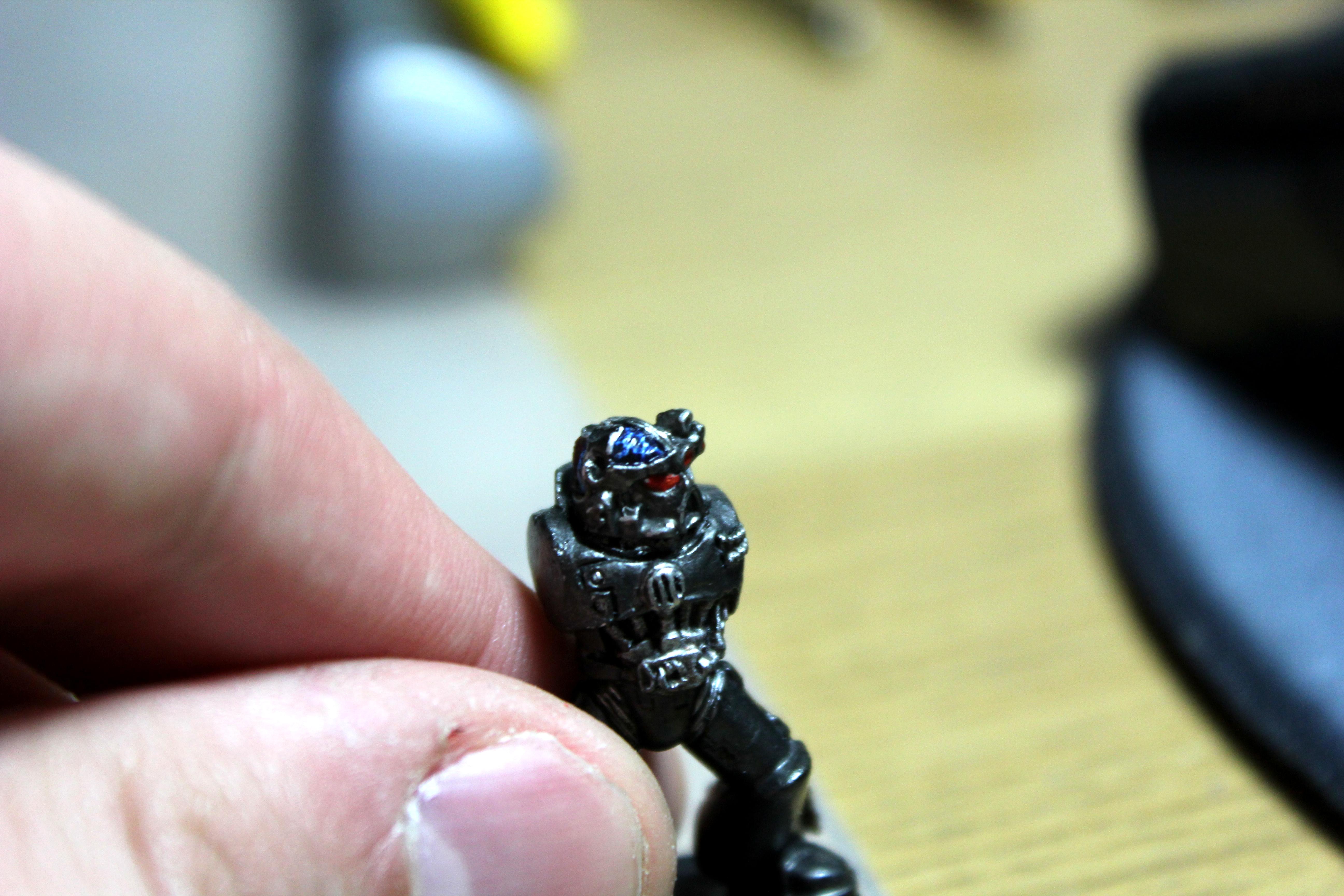 Bionics, Head, Iron Hands, Space Marines, Work In Progress
