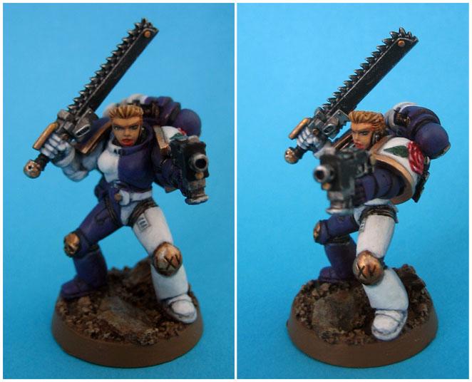 Female, Scratch Build, Sculpting, Space Marines
