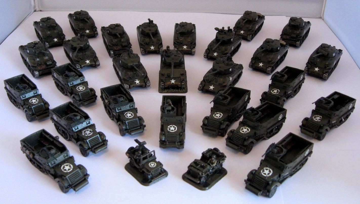 America, Flames Of War, Half-track, Sherman, United States, World War 2