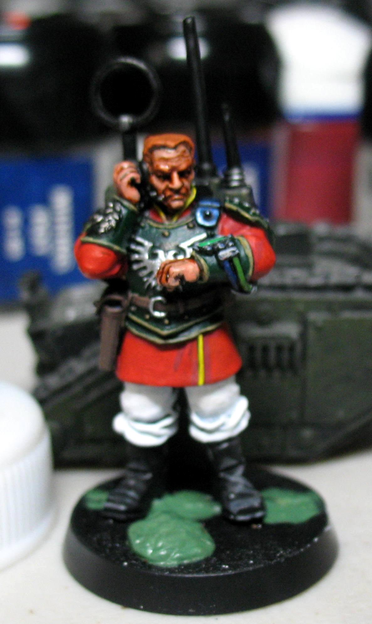 Advisor, Cadians, Imperial Guard, Master Of Ordnance, Painted, Warhammer 40,000