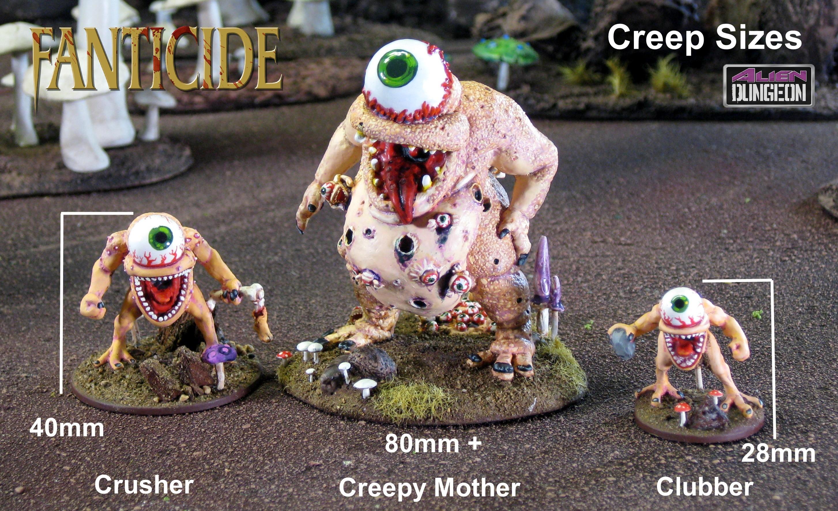 Creep Sizes