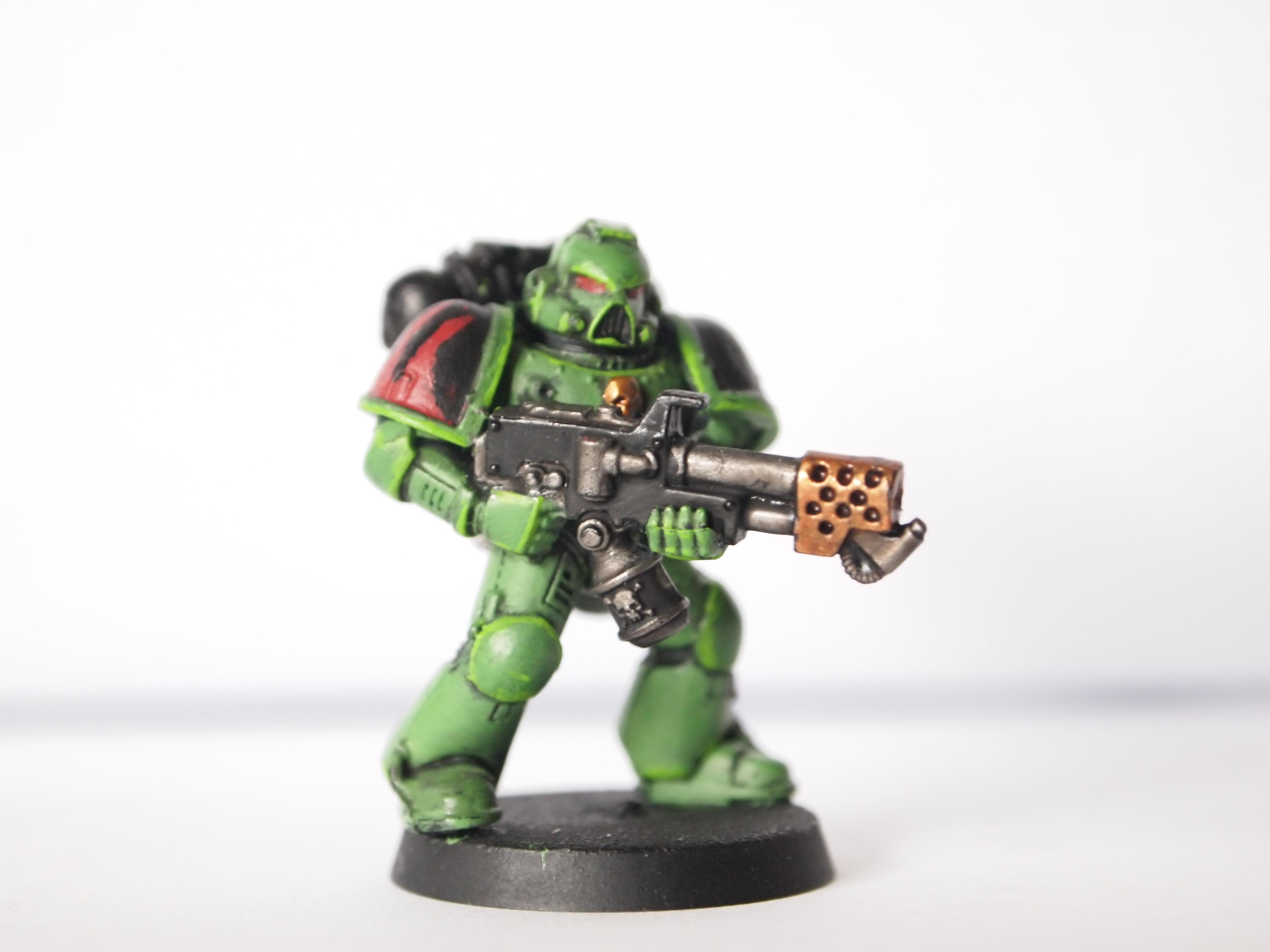 Tactical marine with Flamer. with helm