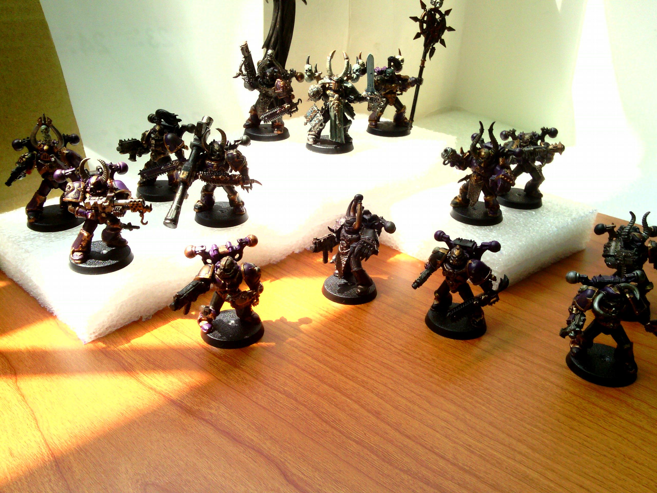 Chaos, Space Marines, Squad, Warhammer 40,000, Warhammer Fantasy