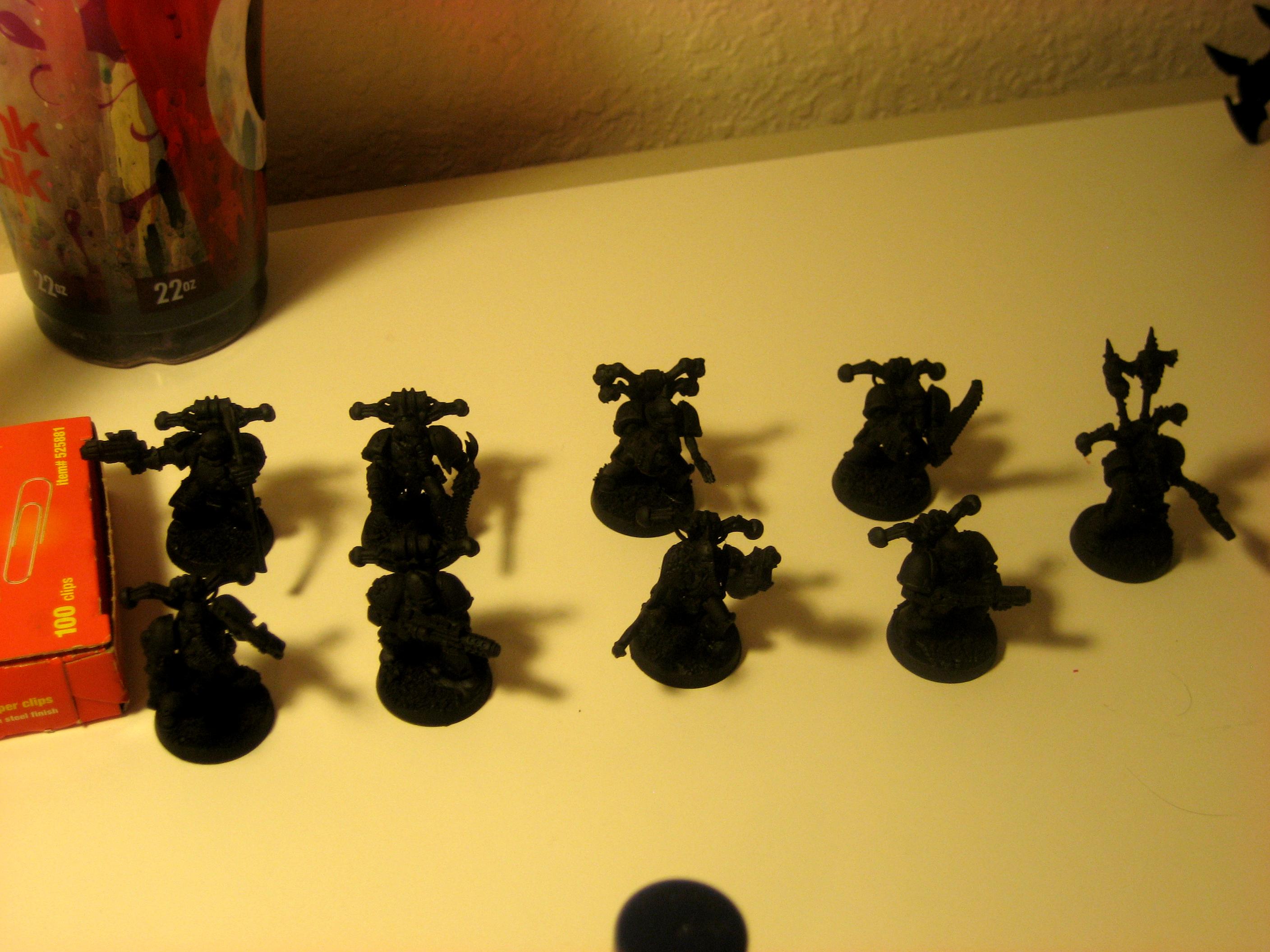 Chaos Space Marines, Plague Marines, Work In Progress