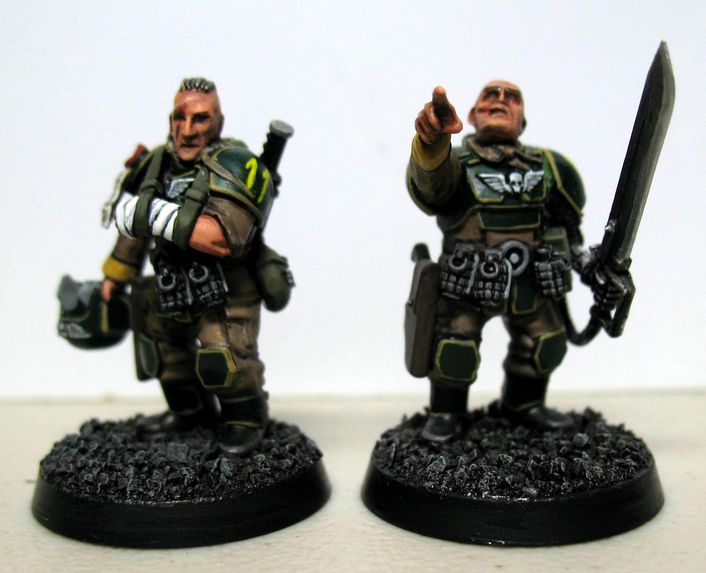 Bodyguard, Bodyguards, Cadians, Imperial Guard, Kitbash, Painted, Warhammer 40,000