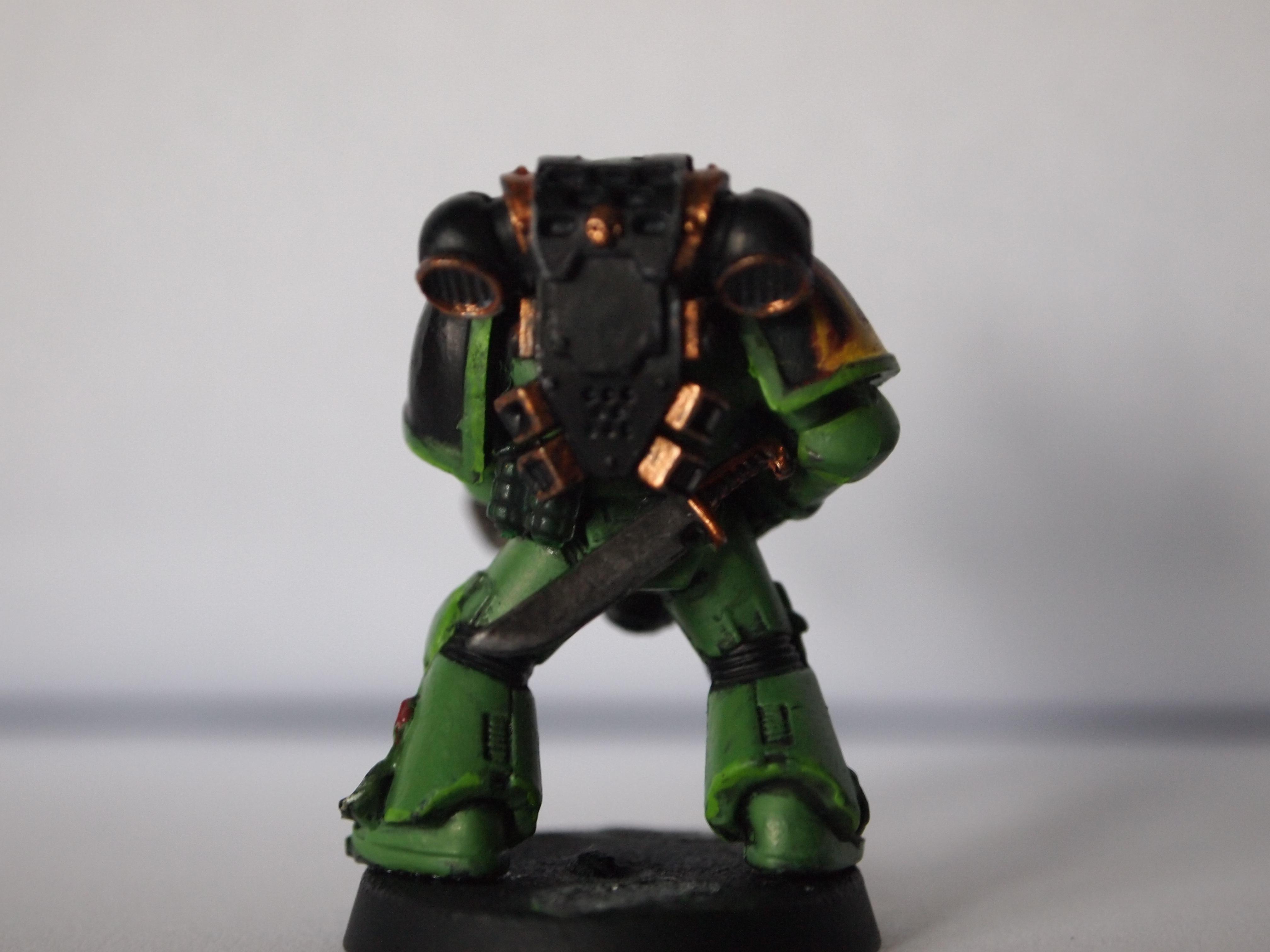 Tactical Marine With Flamer, Rear