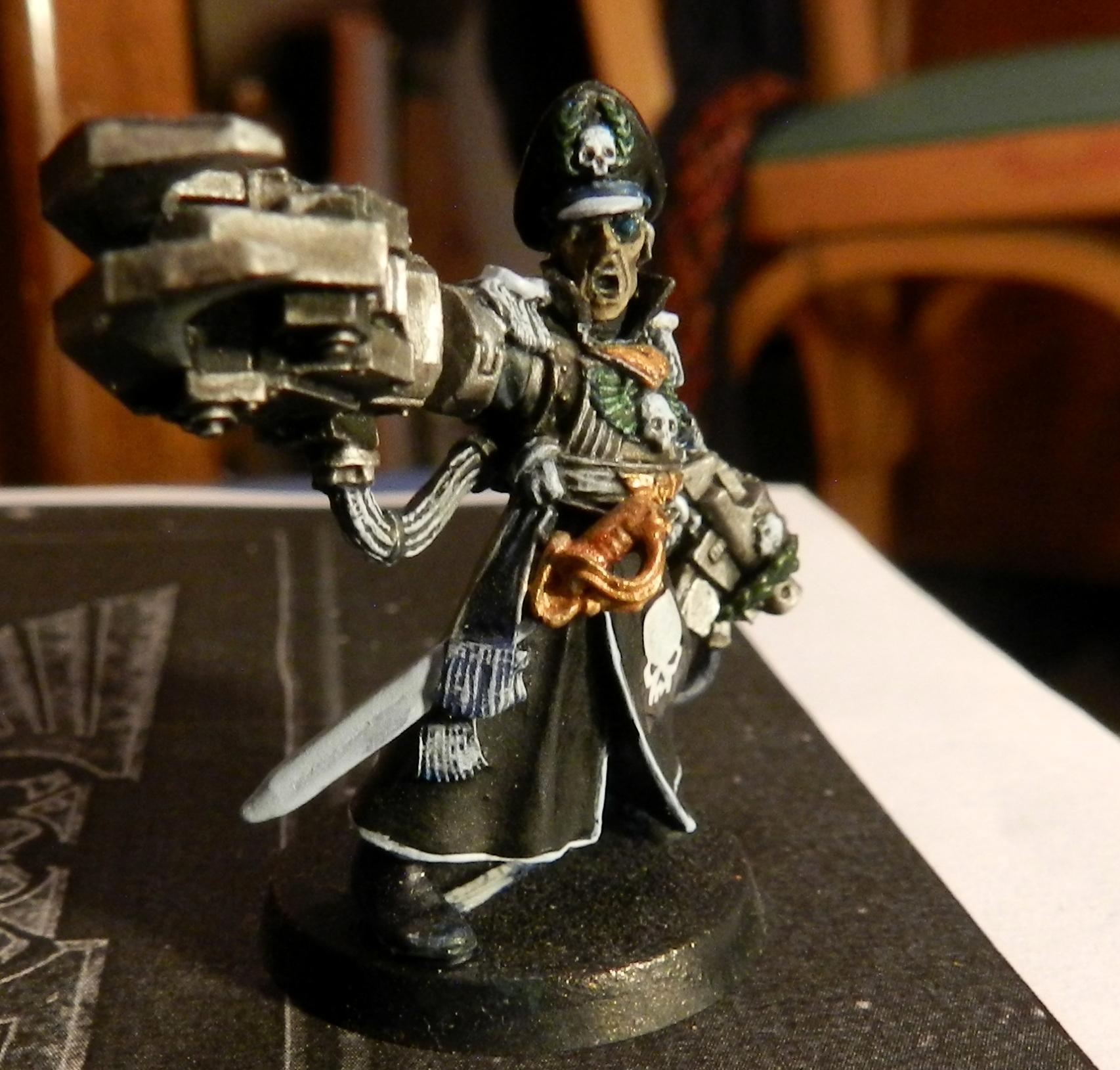 Adeptus Arbites, Cadians, Commissar, Commissar Yarrick, Conversion, Count As, Gears Of War, Grenadier, Grenadiers, Guardsmen, Imperial Guard, Lord Commissar, Officer, Power Fist, Power Klaw, Steel Legion, Warhammer 40,000, Work In Progress, Yarrick