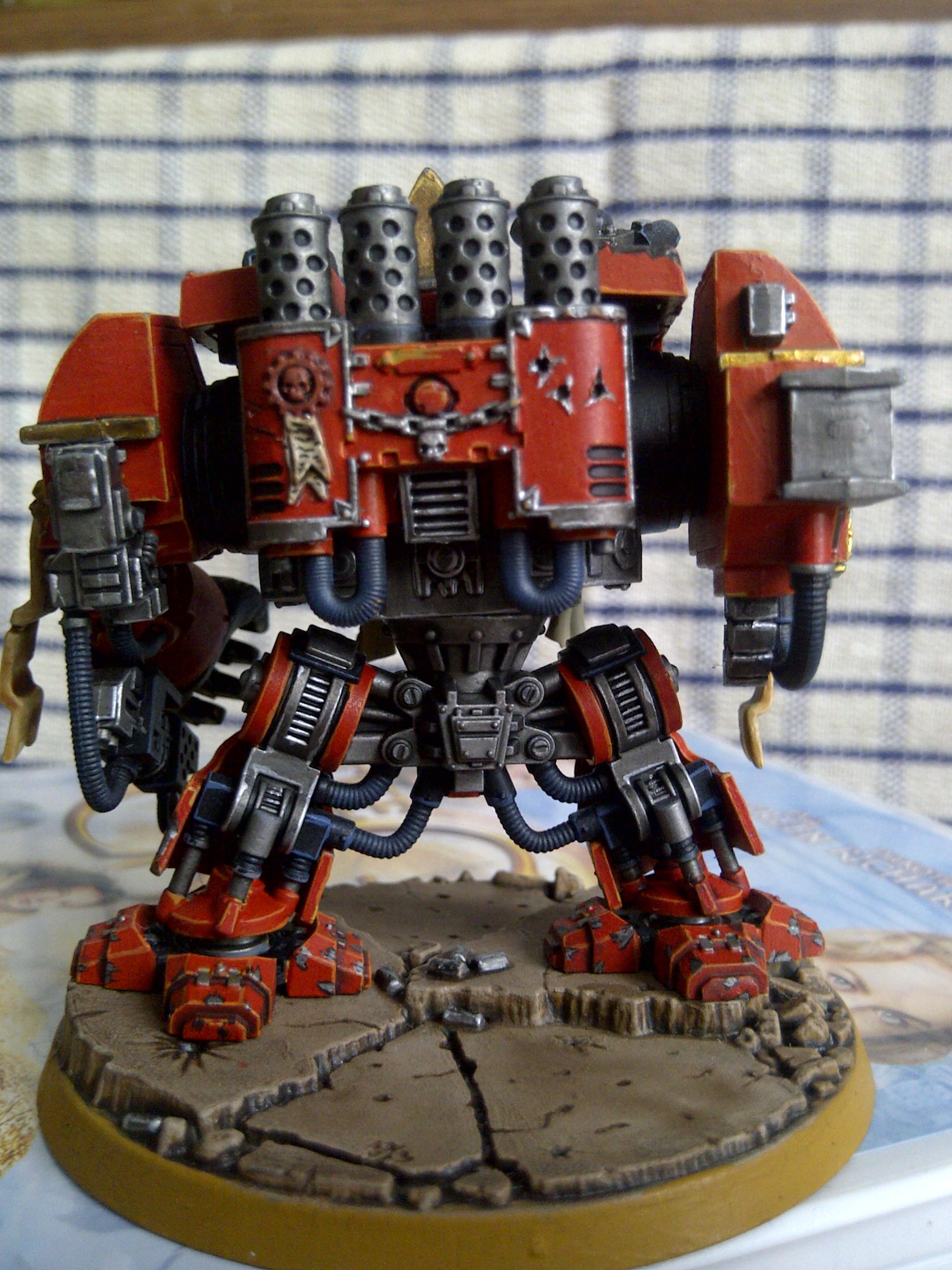Battle Damaged Venerable Dreadnought WIP Rear