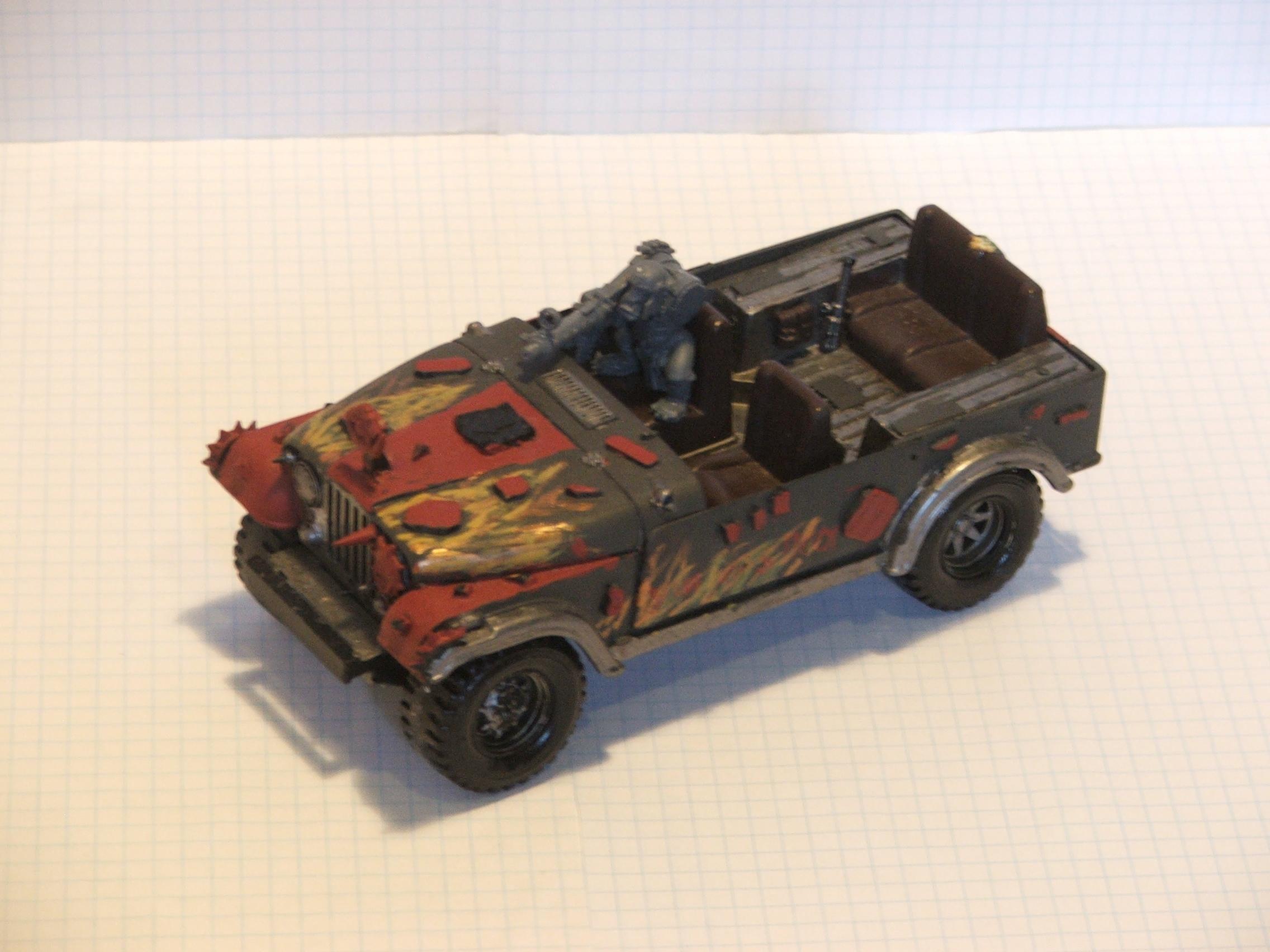 Jeep, Looted, Orks, WIP on the looted wagon