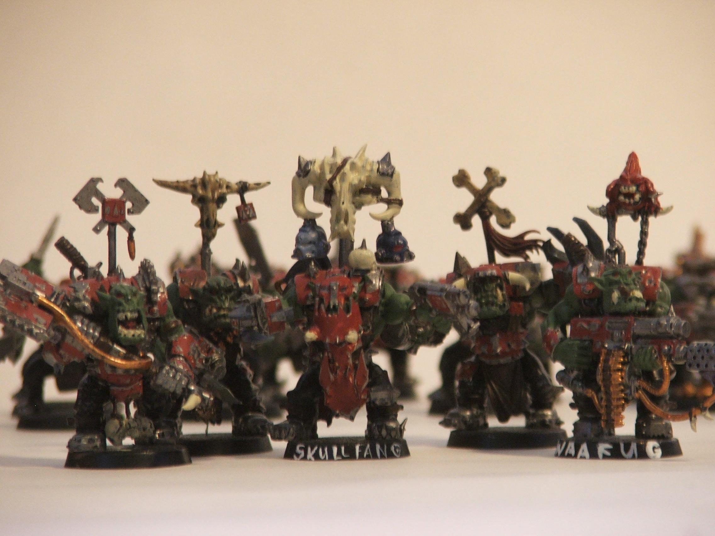 More nobz (Skargull (with big choppa), Skullfang, waafug and 2 nameless ones)