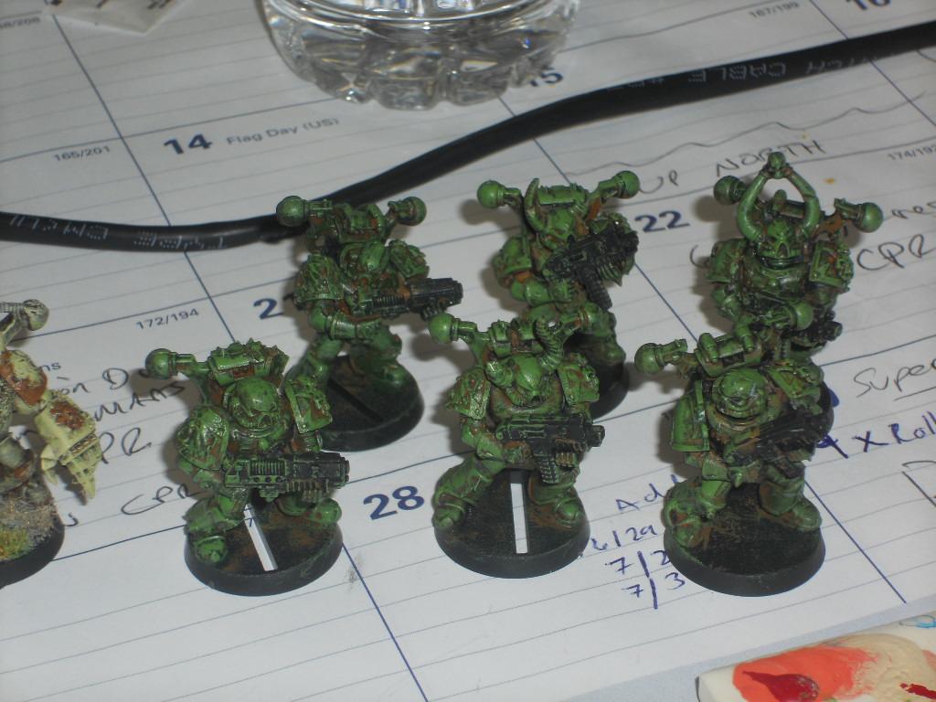 Goblin Green (vallejo game color) overbrushed