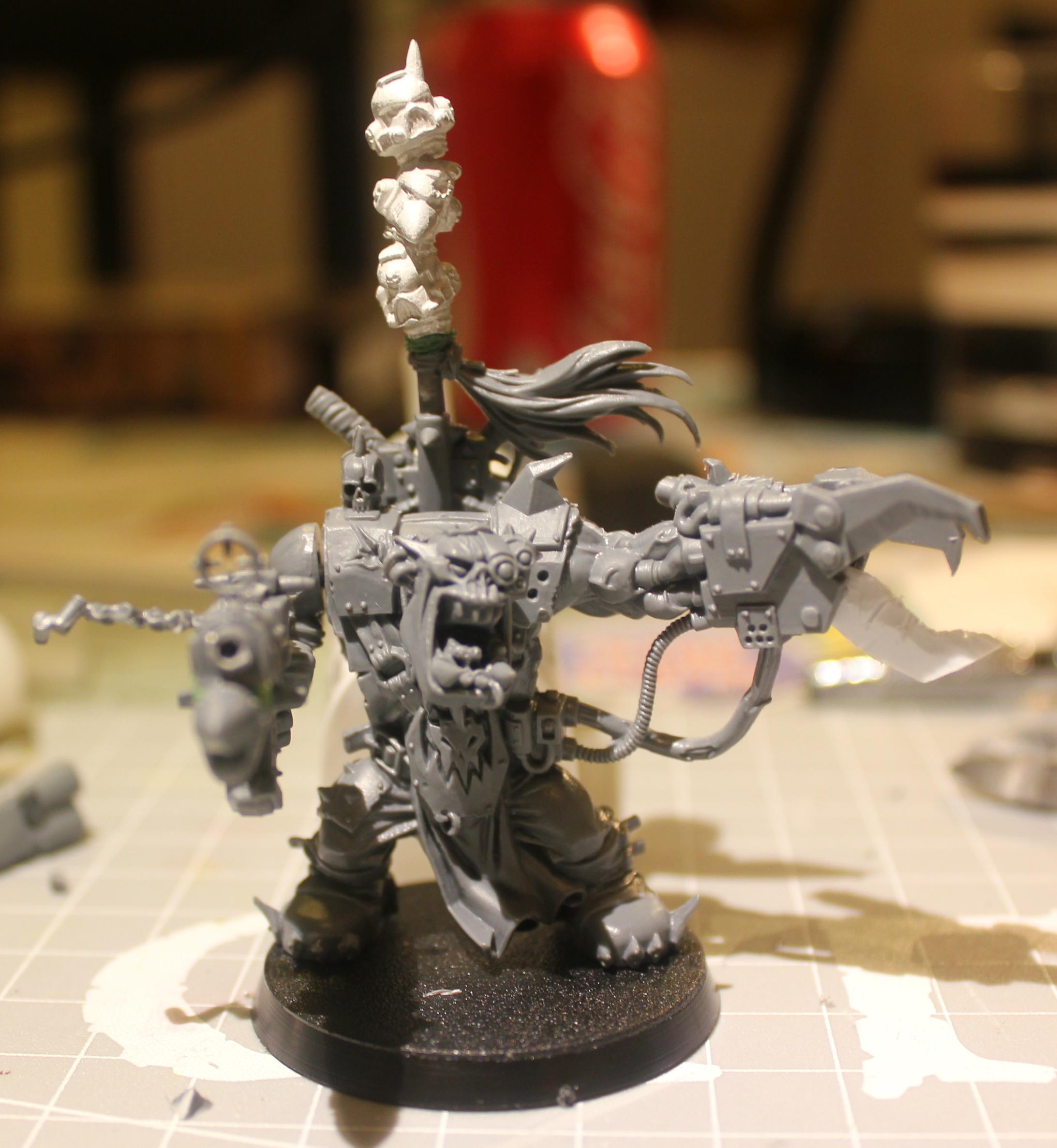 Assault On Black Reach, Conversion, Warboss, Work In Progress