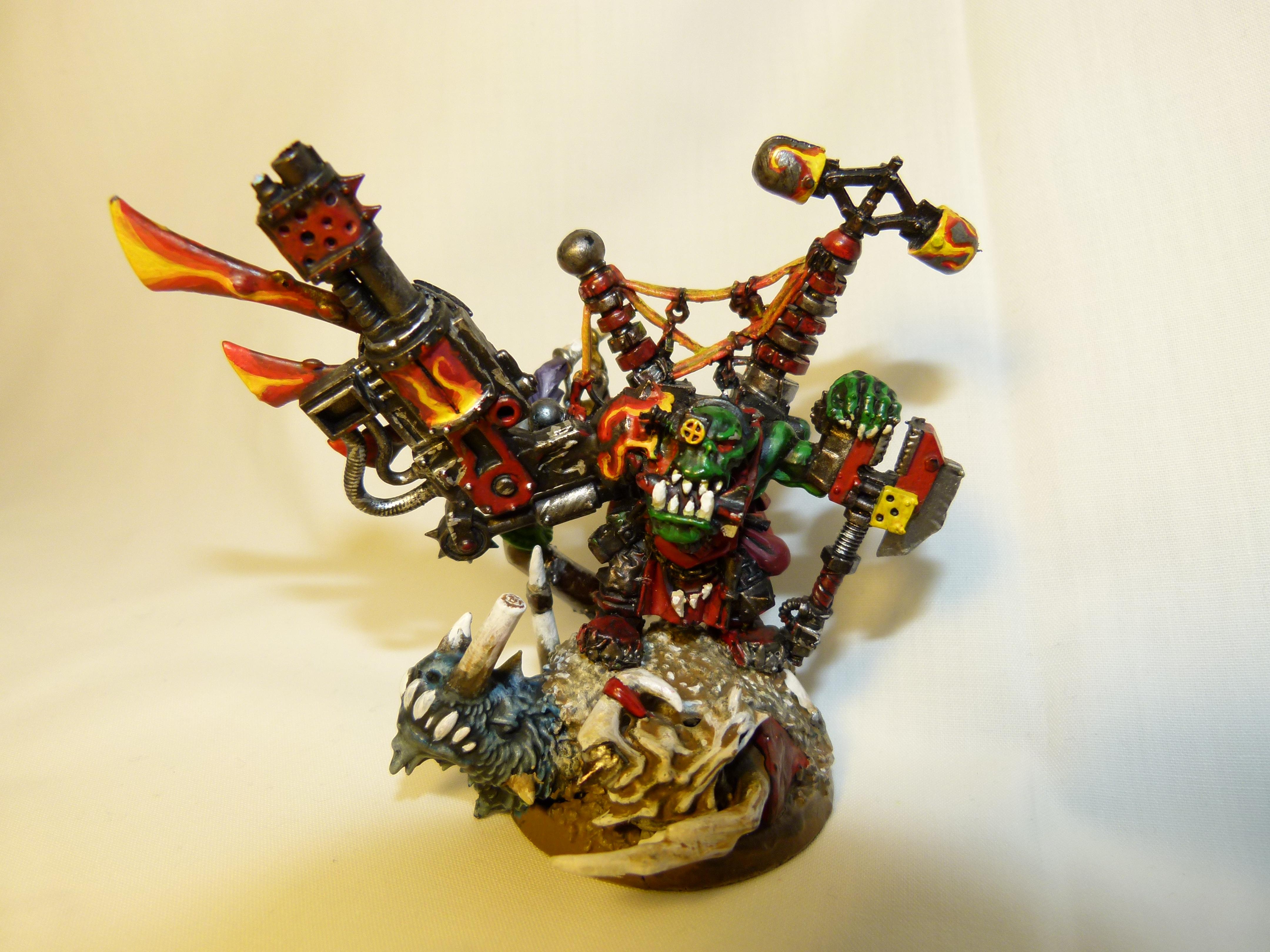 Big Mek, Burna Boyz, Conversion, Evil Sunz, Kustom Force Field, Mekboy, Ork Mek, Orks, Warhammer 40,000