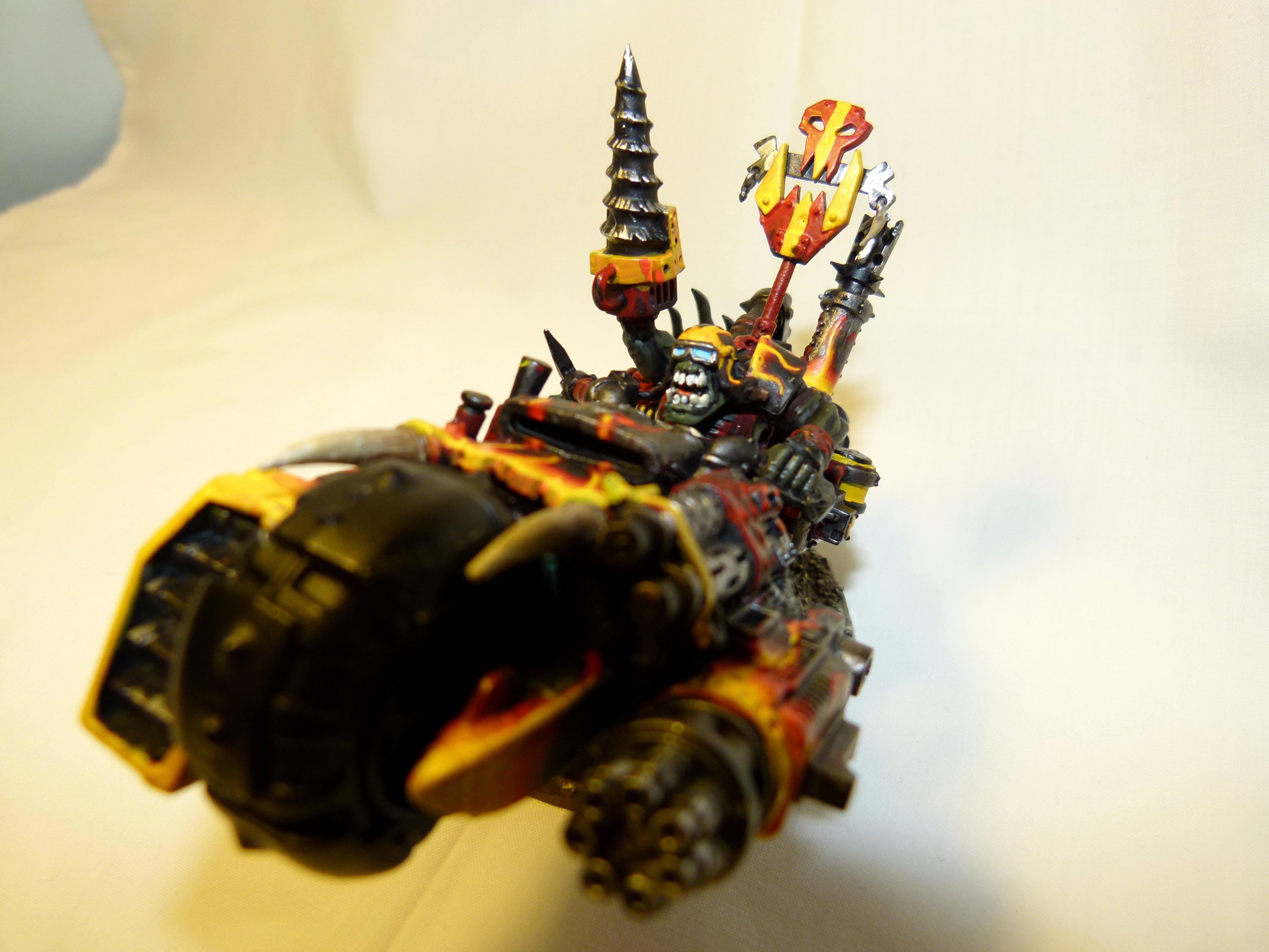 Bike, Conversion, Orks, Warboss, Warhammer 40,000