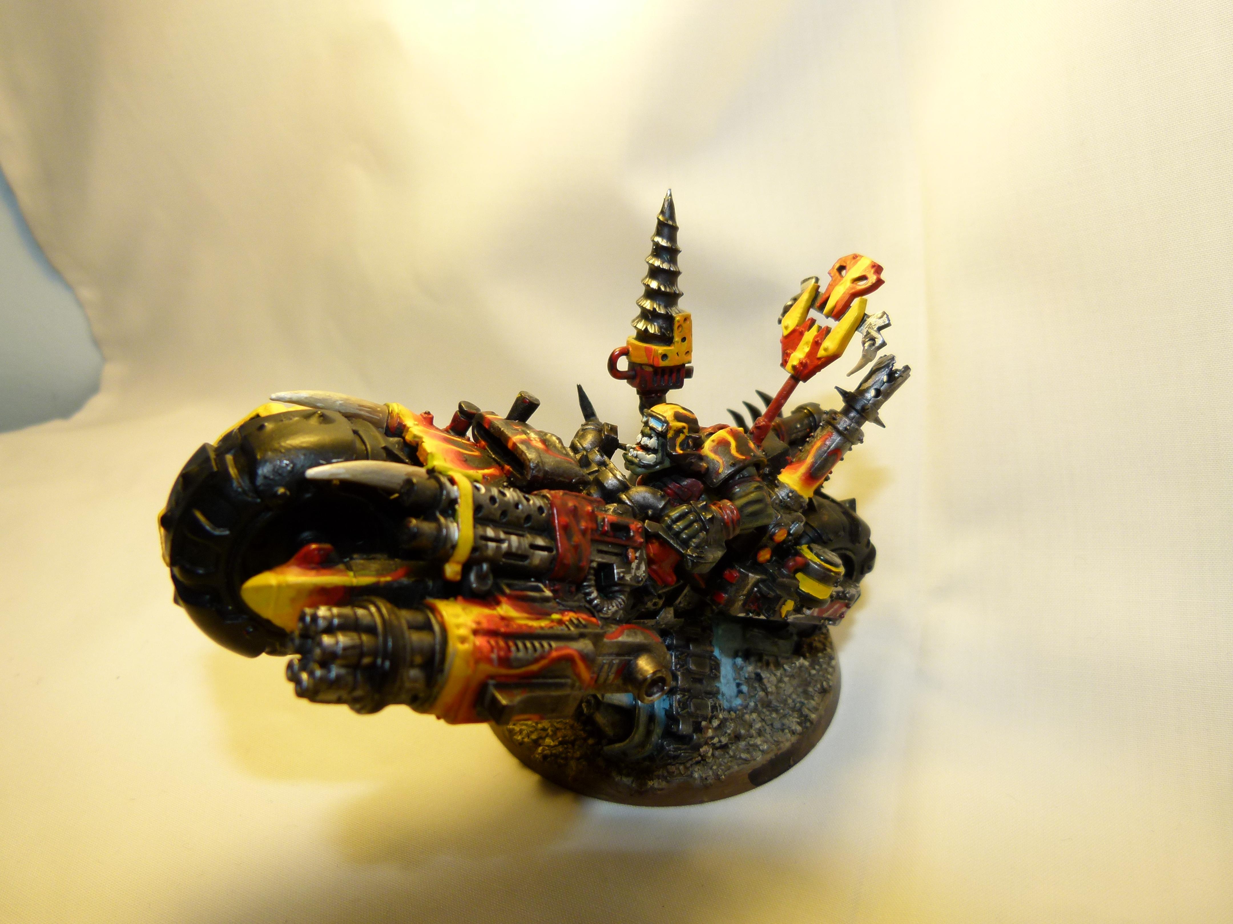 Bike, Conversion, Orks, Warboss, Warhammer 40,000