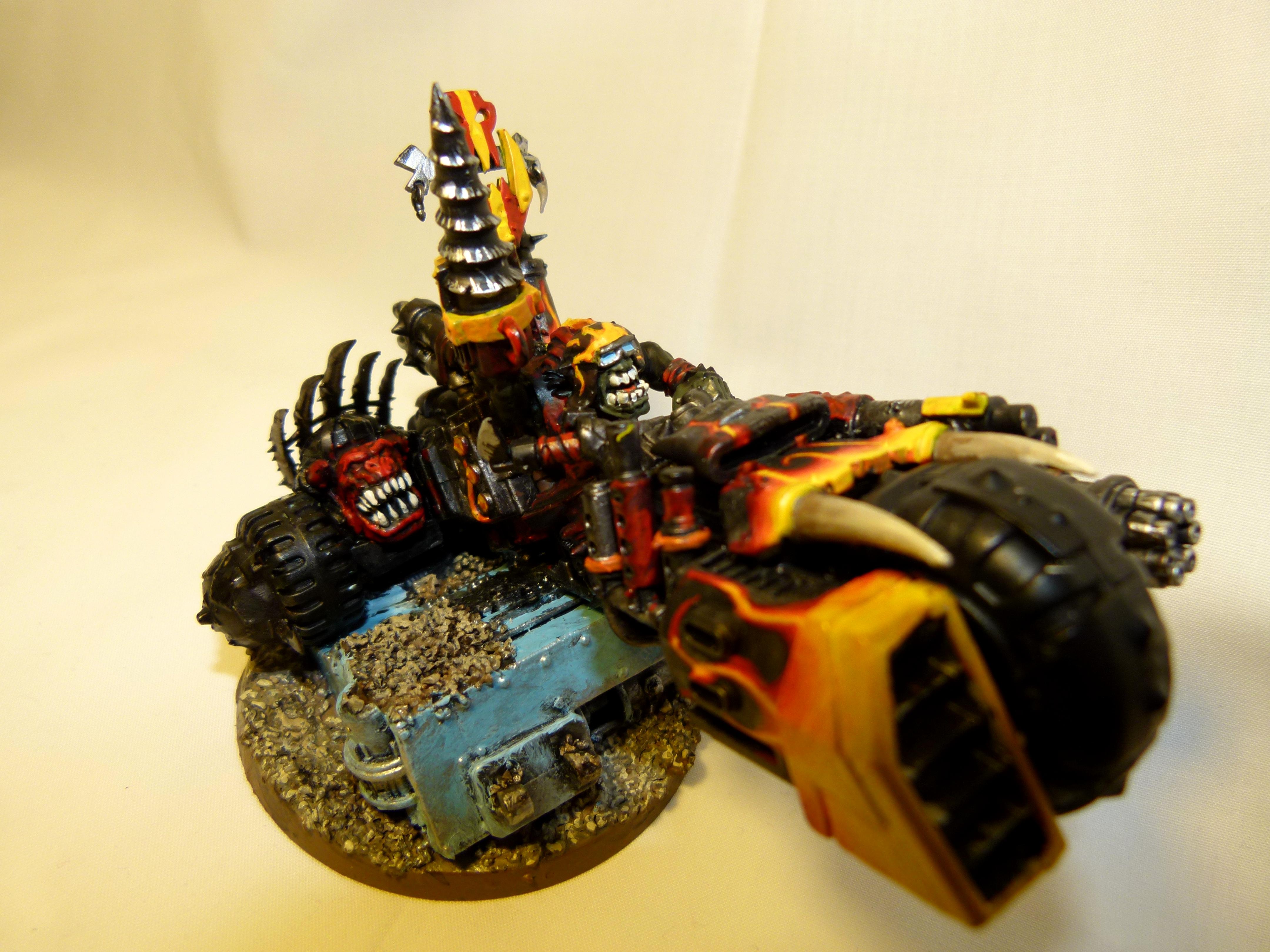 Bike, Conversion, Orks, Warboss, Warhammer 40,000