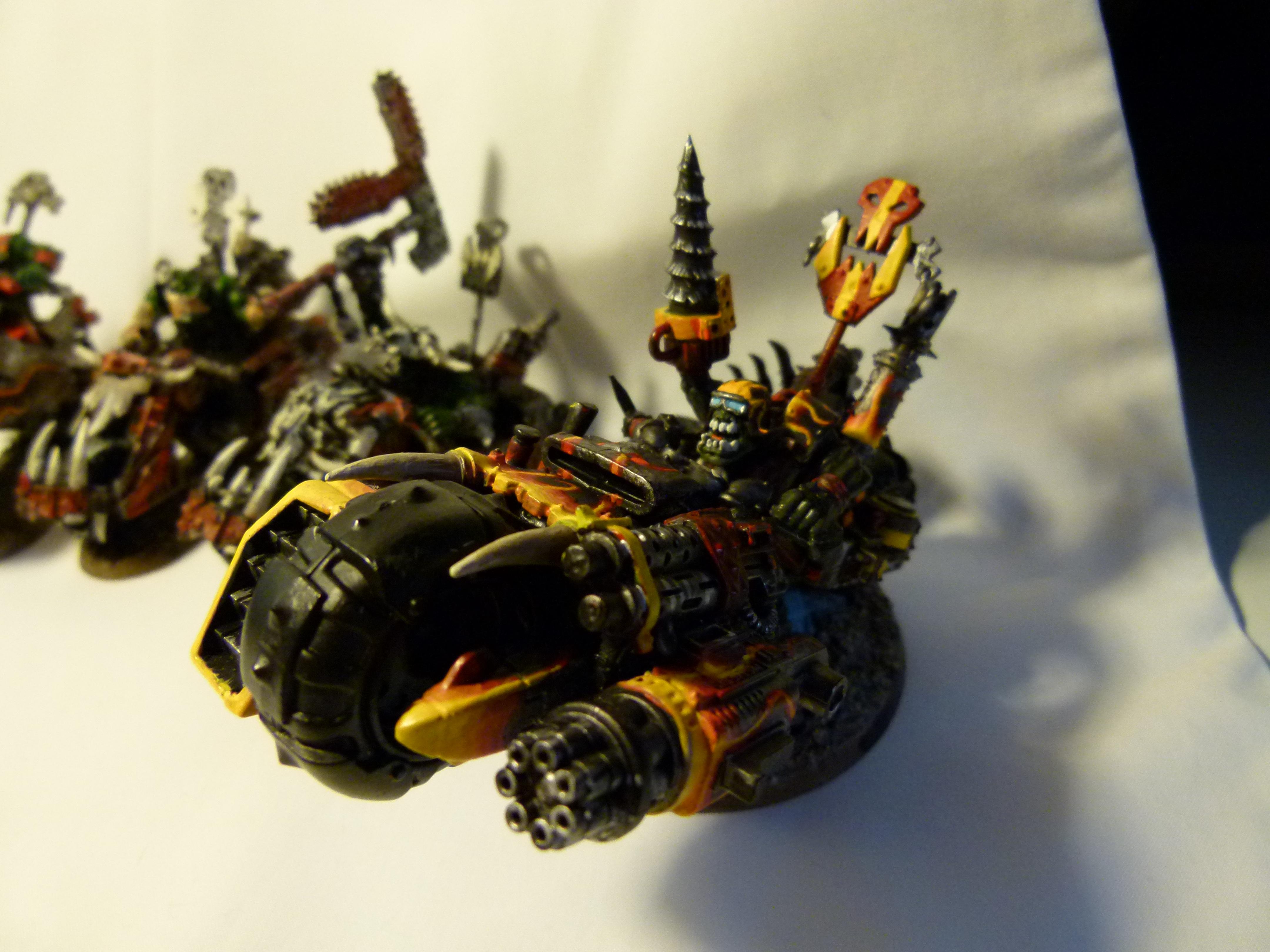 Bike, Conversion, Orks, Warboss, Warhammer 40,000