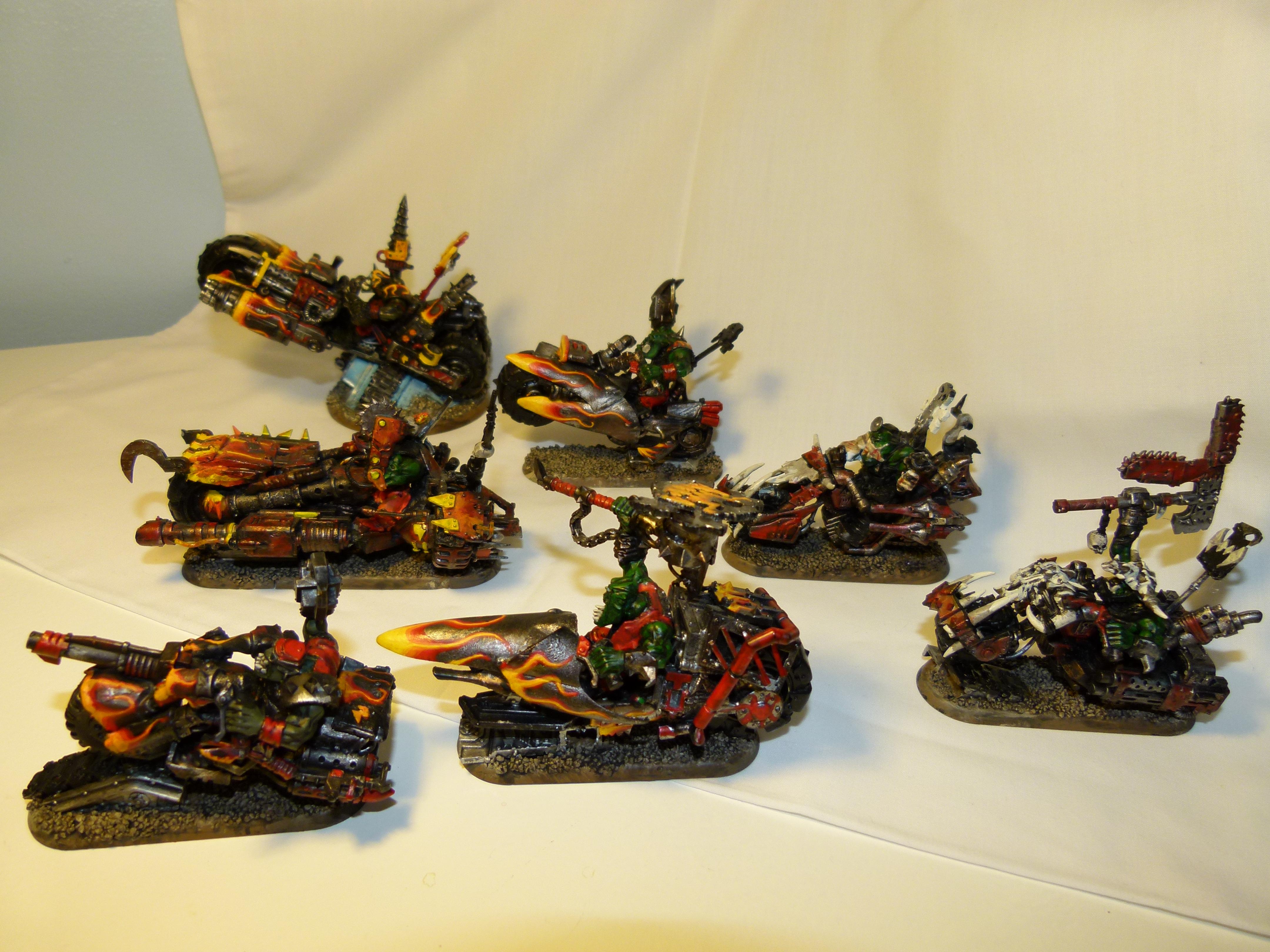 Bike, Biker Boss, Conversion, Elites, Mob, Nob, Orks, Painboys, Warboss, Warhammer 40,000, Wazdakka Gutsmek