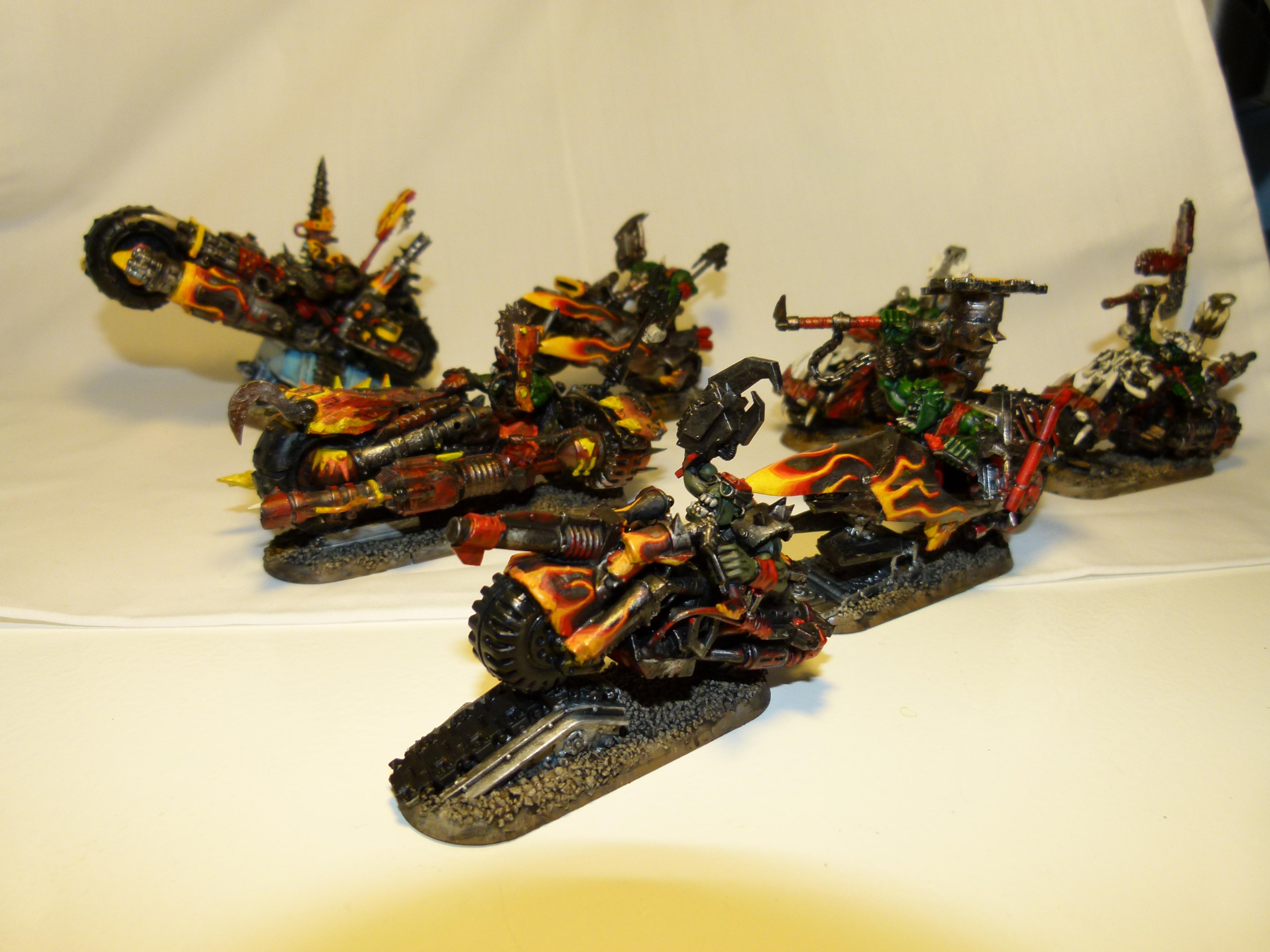 Bike, Biker Boss, Conversion, Elites, Mob, Nob, Orks, Painboys, Warboss, Warhammer 40,000, Wazdakka Gutsmek