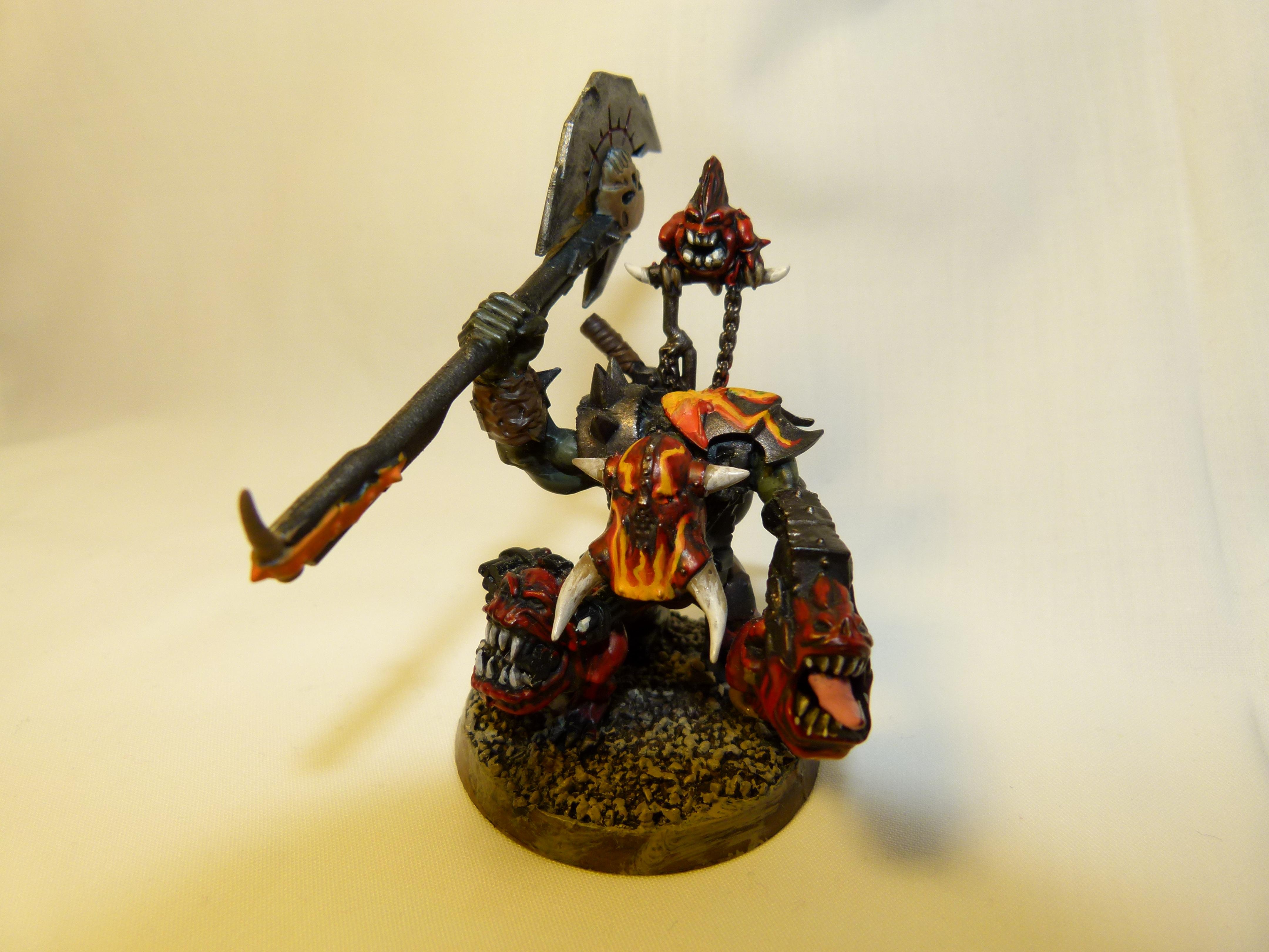 Black Ork, Conversion, Nob, Orks, Squid, Warhammer 40,000