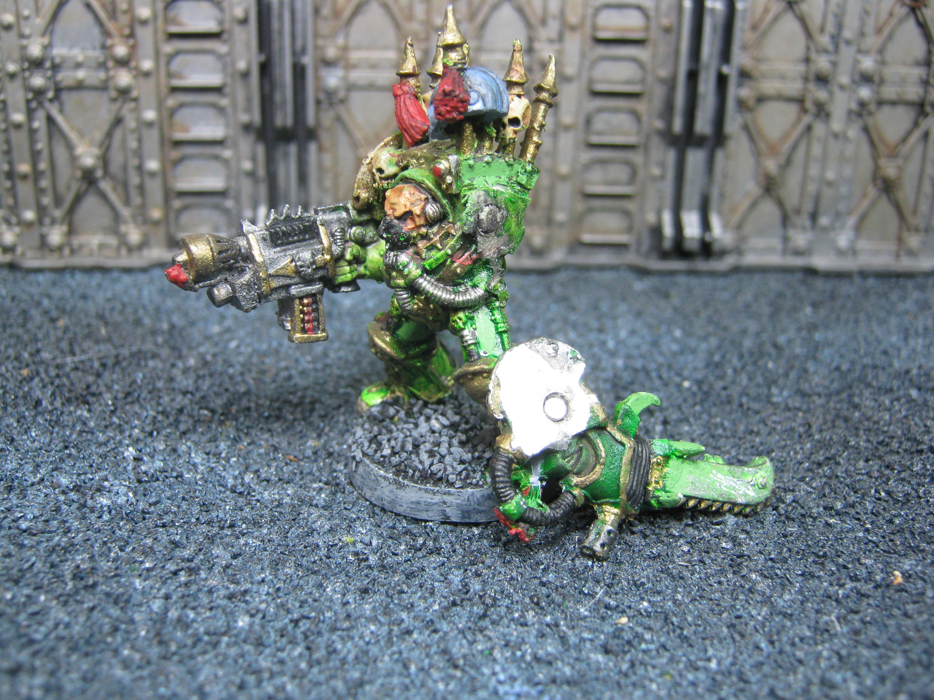 Chaos Space Marines, Death Guard, Nurgle, Plague Marines, Terminator Armor, Warhammer 40,000